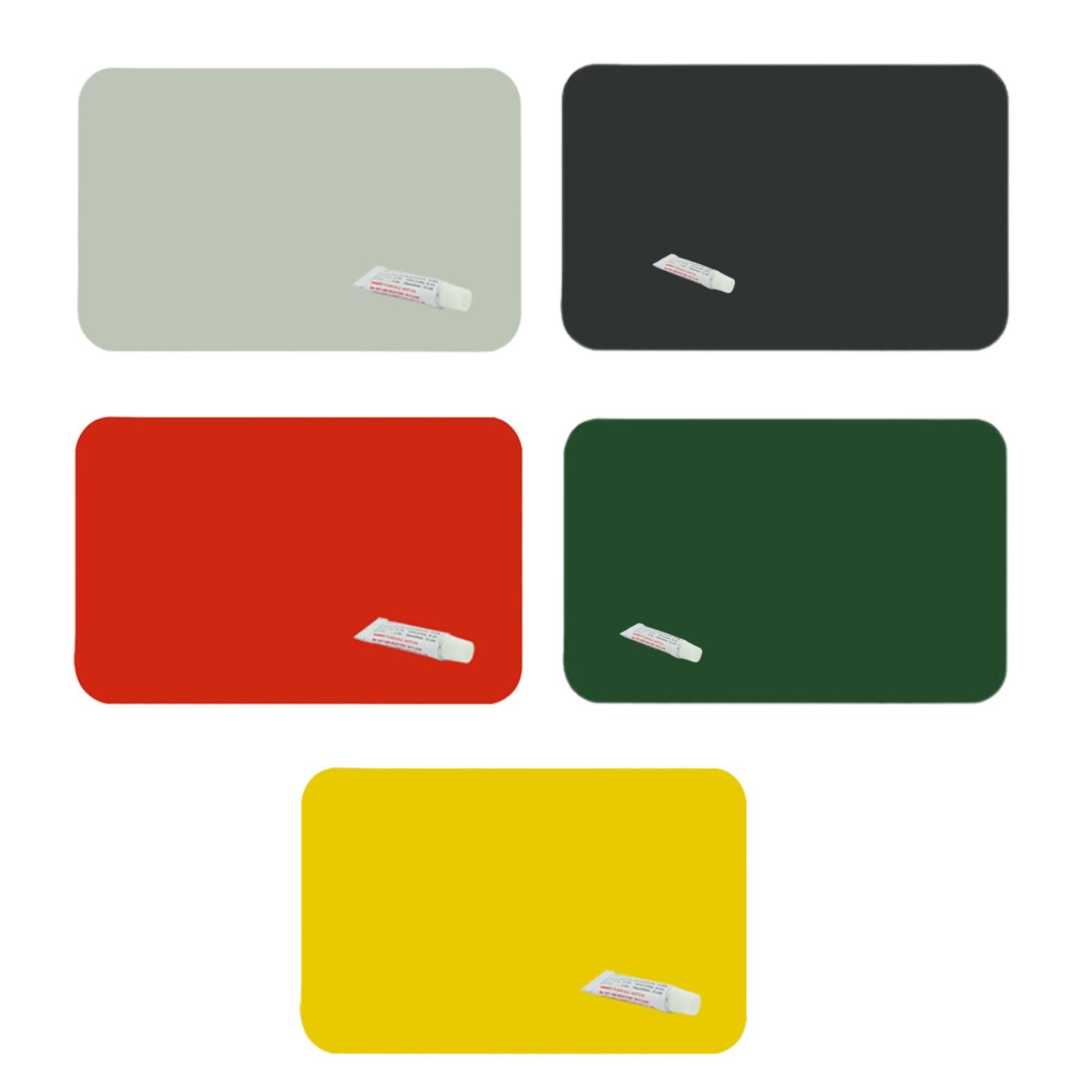 4xInflatable Boat Patch Waterproof Heavy Duty for Dinghy Rubber Boat Water Toy Gray