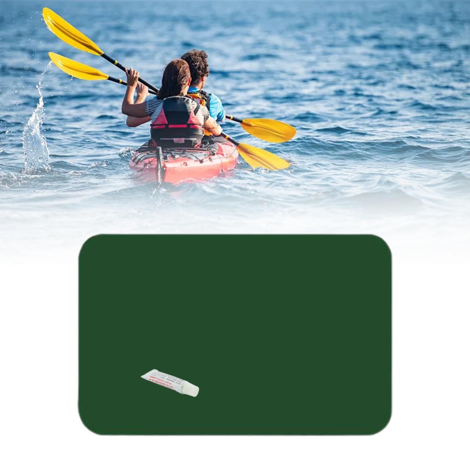 2xInflatable Boat Patch Waterproof Heavy Duty for Dinghy Rubber Boat Water Toy Green