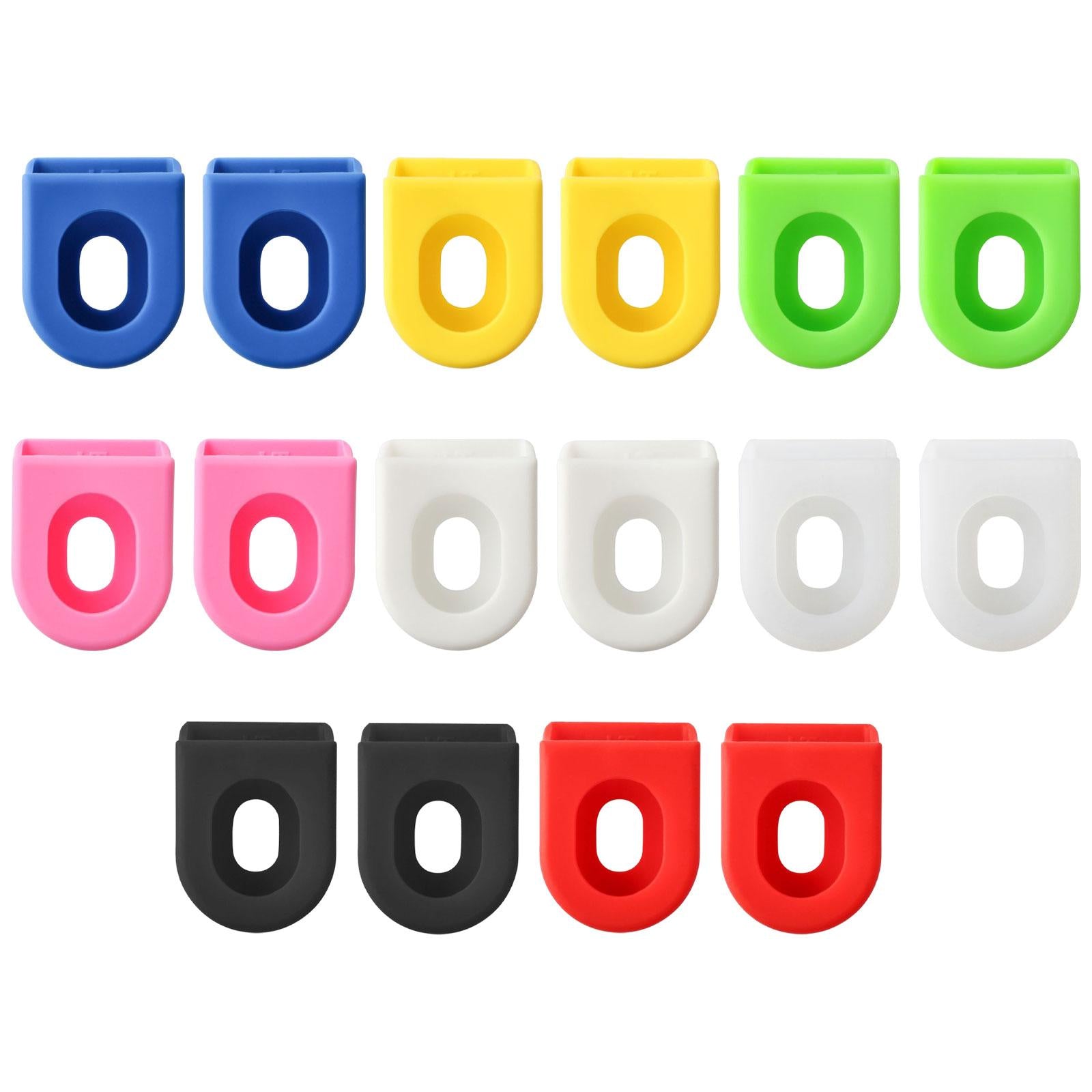 4x2x Road Bicycle Crank Boots Silicone Wrap Bike Crank Arm Protector Sleeve Black