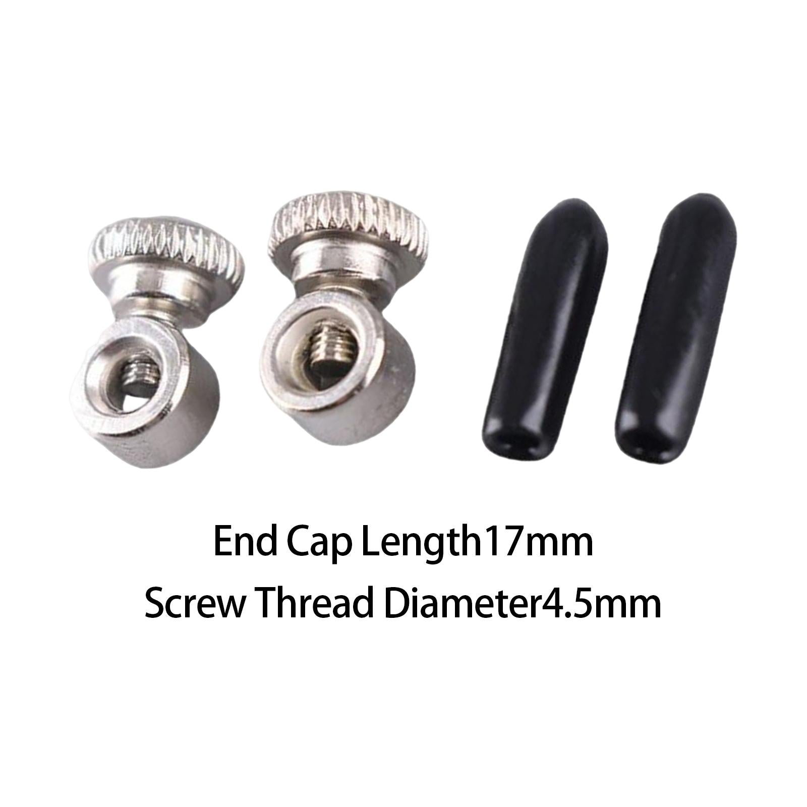 4x2 Pair Jumping Rope Screws End Caps Components Replacement for Skipping Rope