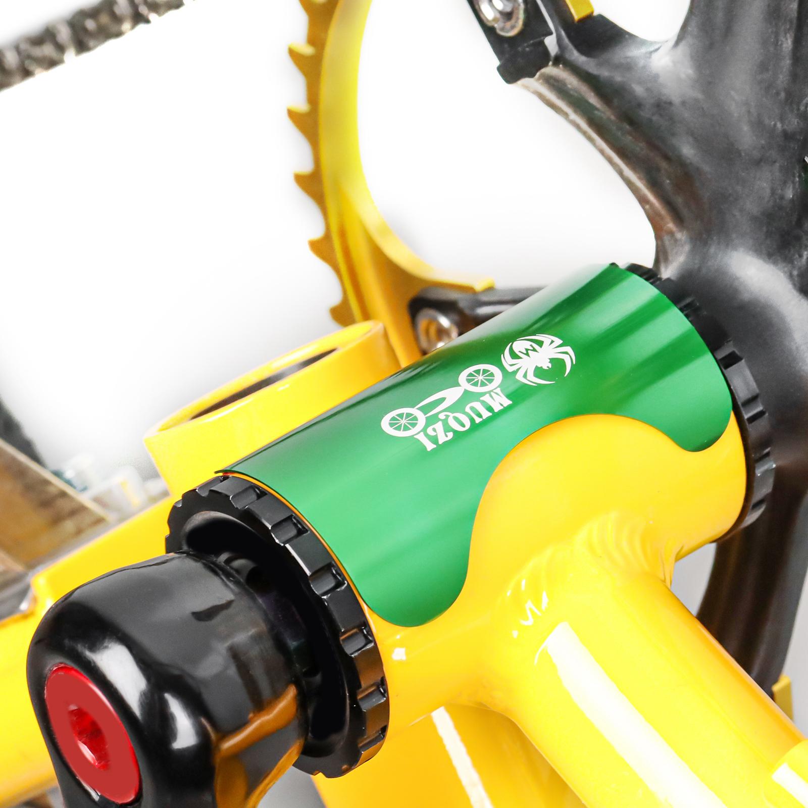 3xBicycle Bottom Bracket Protector Sturdy Folding Bike BB Frame Protection Pad Green