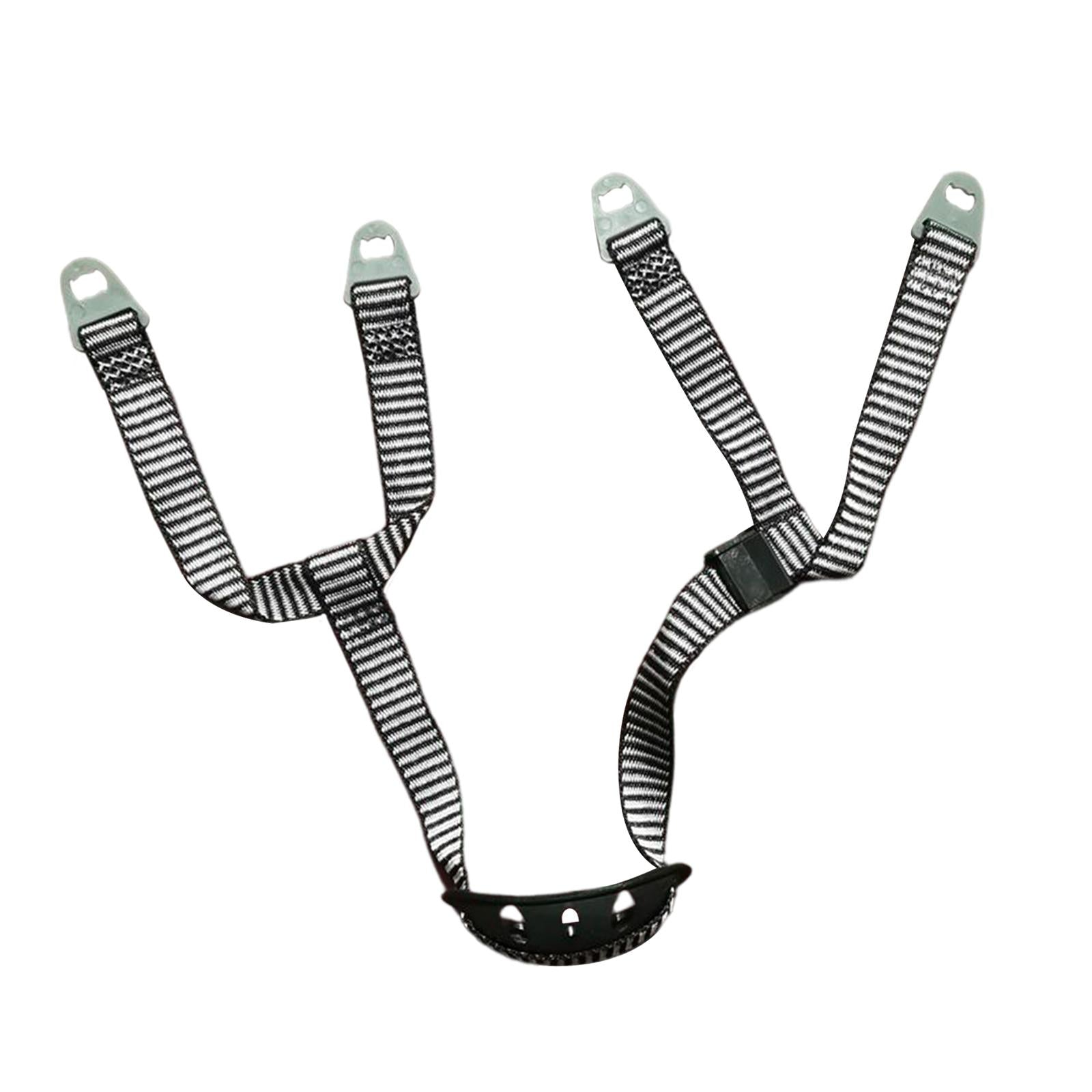4xHard Hat Chin Strap Adjustable Y Type Helmet Strap for Bike Skiing Climbing 1 Buckle Chin Rest