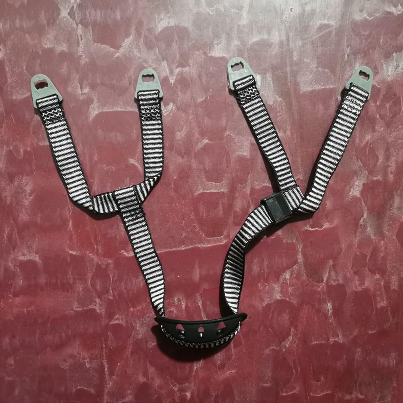 4xHard Hat Chin Strap Adjustable Y Type Helmet Strap for Bike Skiing Climbing 1 Buckle Chin Rest