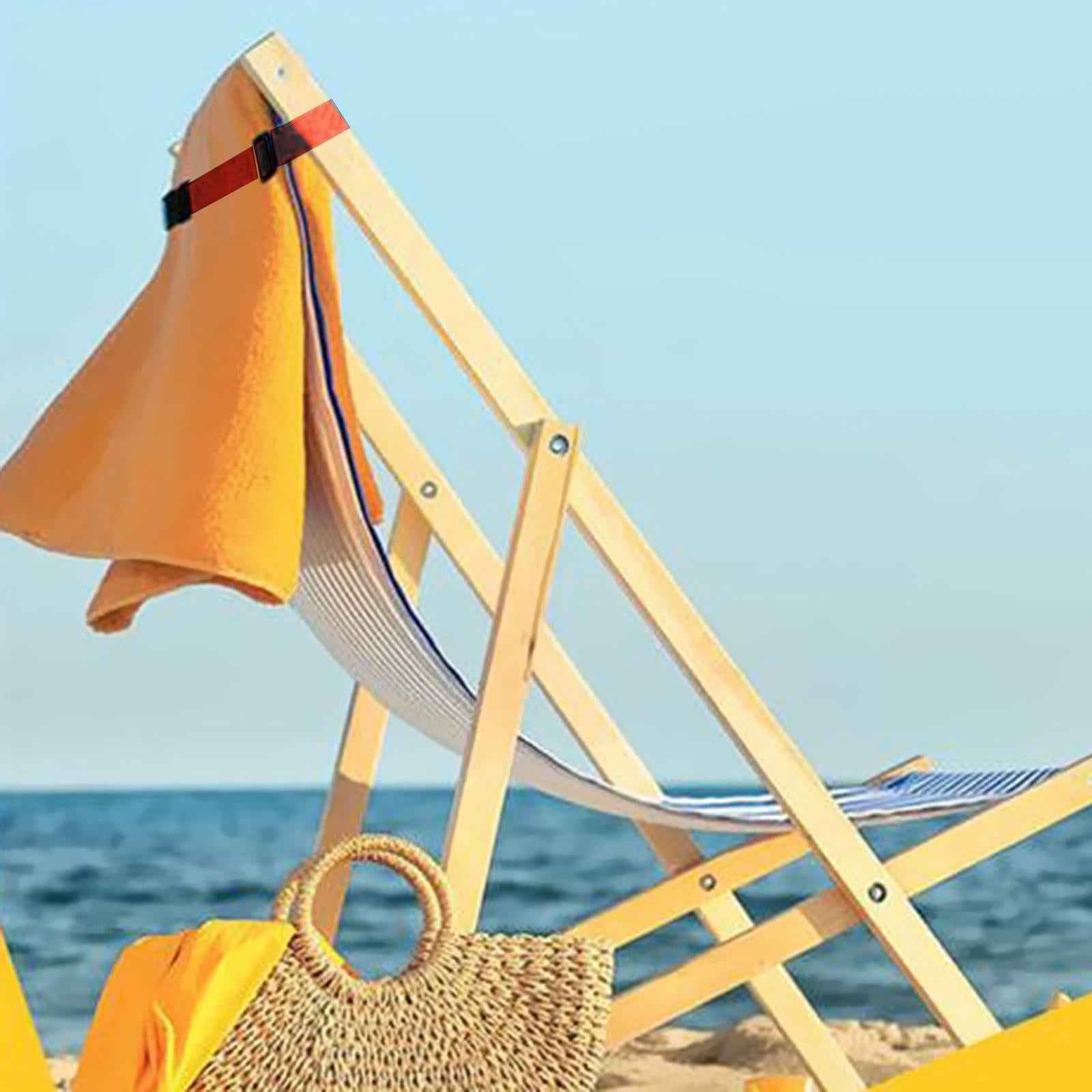 Towel Bands Lightweight Multifunction Towel Straps for Travel Carnival Beach red