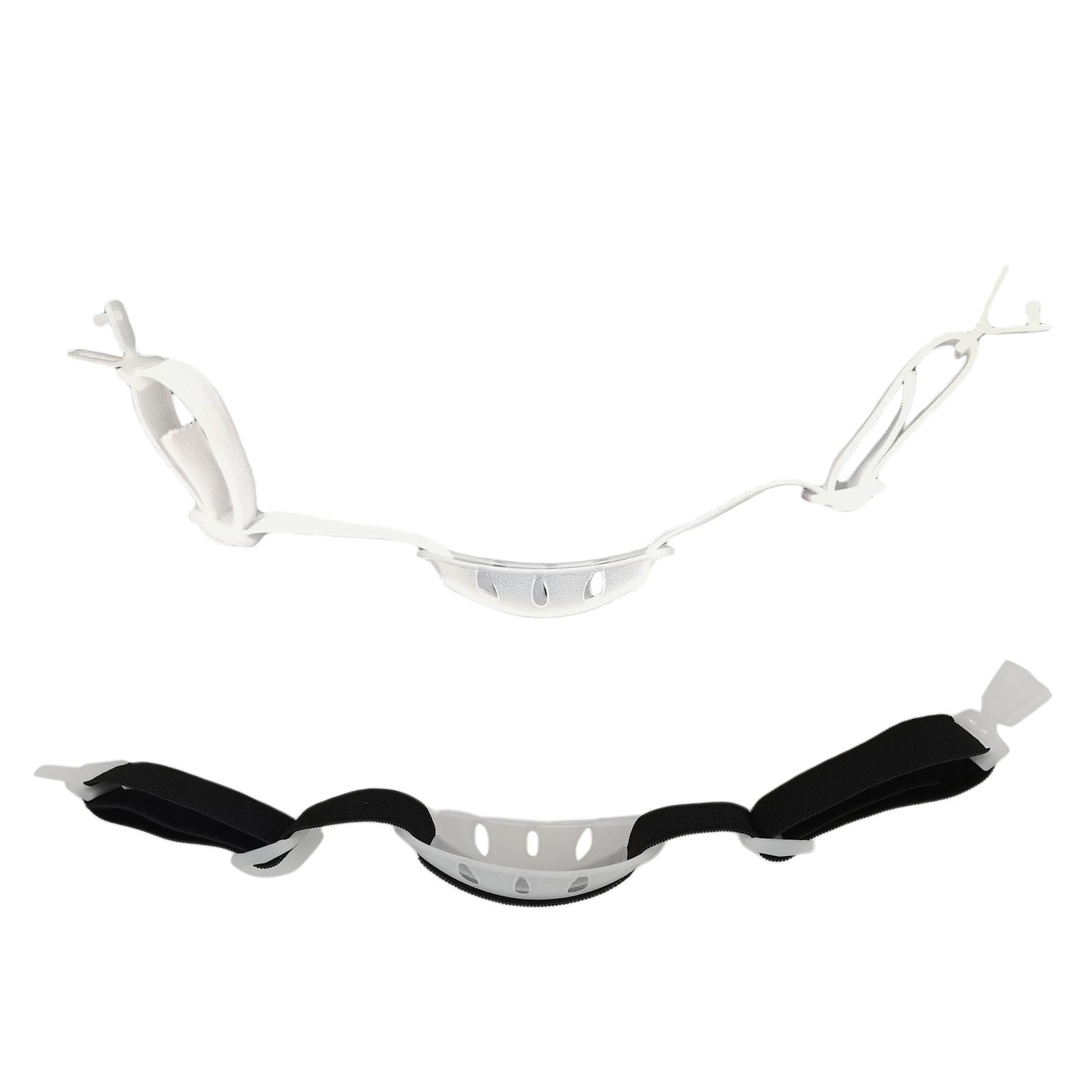 2xConstruction Helmet Chin Strap Polyester Chin Band for Adults Skating Riding White