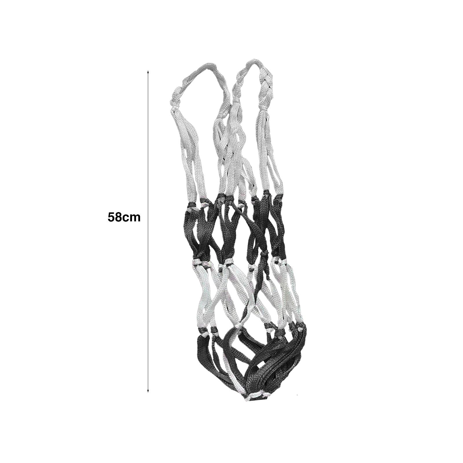 4xPortable Ball Net Bag Single Ball Carrier for Basketball Volleyball Football Black