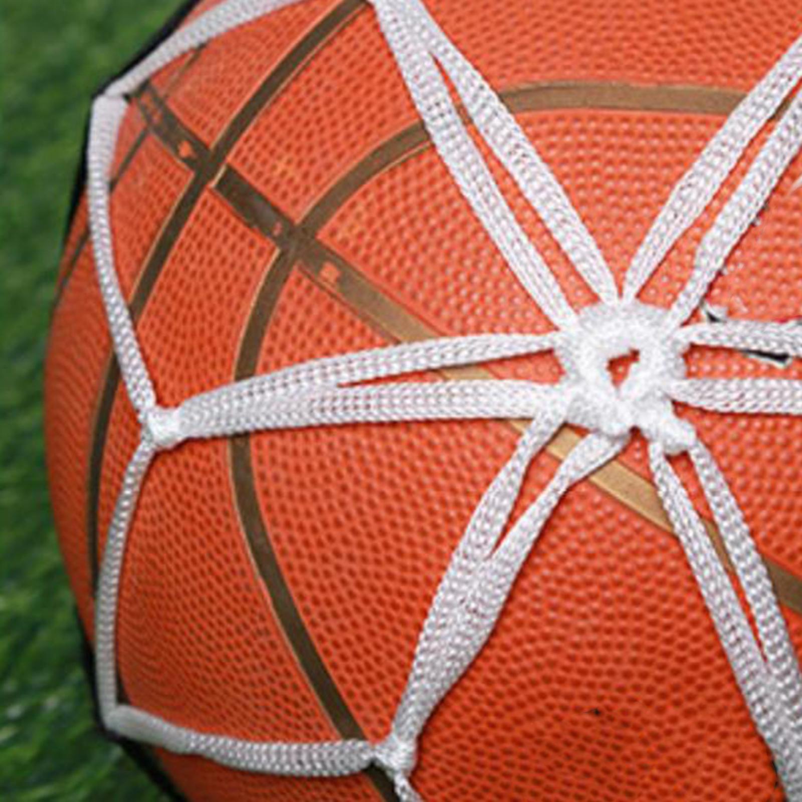 4xPortable Ball Net Bag Single Ball Carrier for Basketball Volleyball Football Black