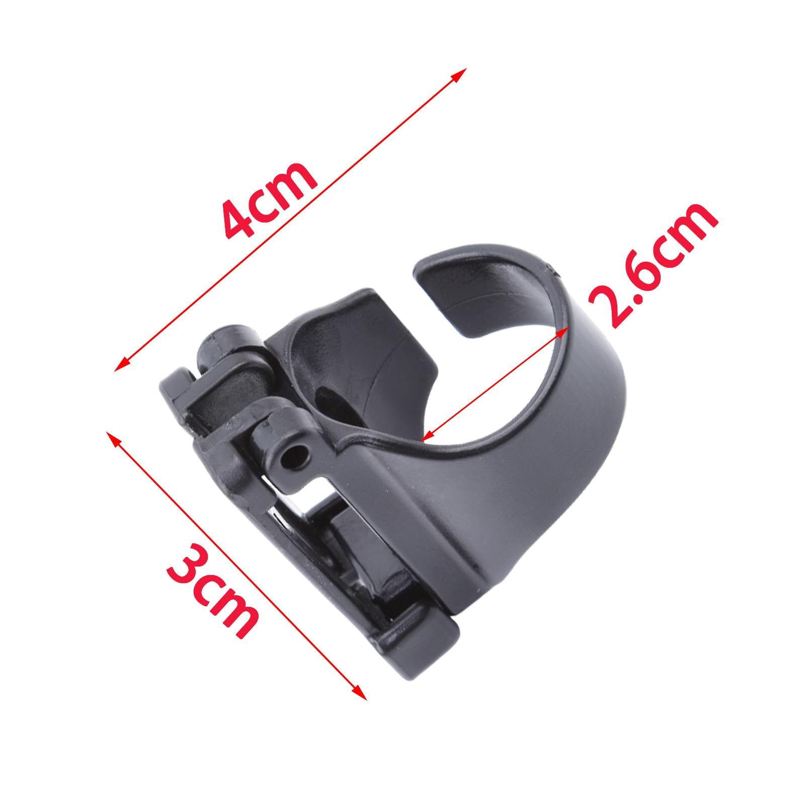 4xSnorkel Clip Mount 26mm Universal Snorkel Buckle for Scuba Snorkeling Diving black