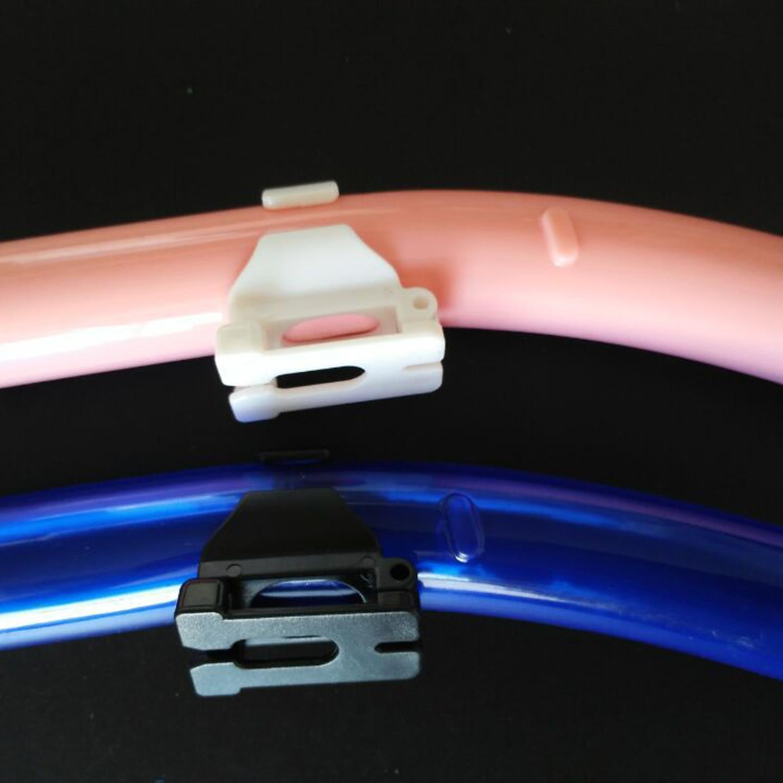 2xSnorkel Clip Mount 26mm Universal Snorkel Buckle for Scuba Snorkeling Diving white