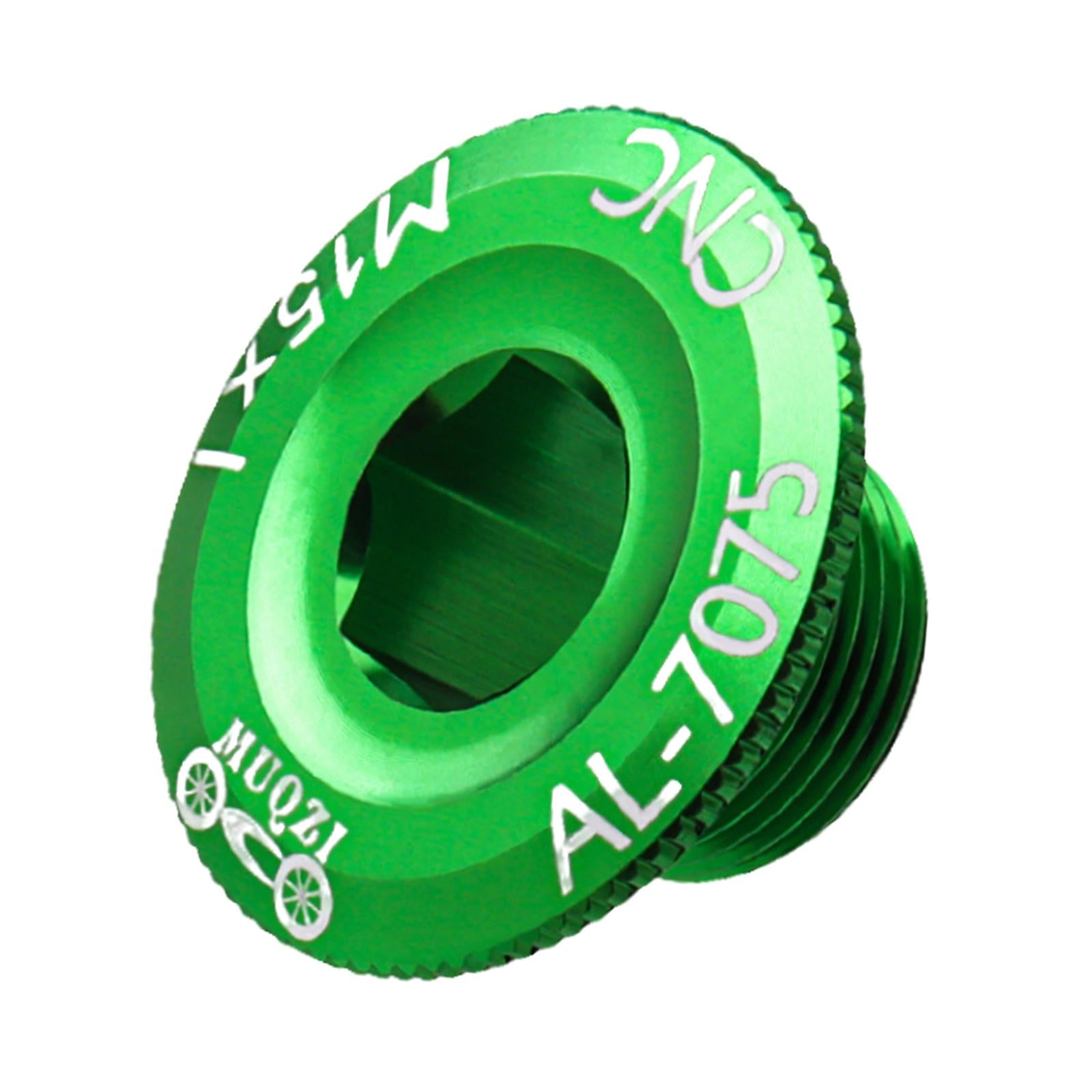 4xBicycle Crank Cover Aluminum Alloy Arm Bike Crankset Bolt for Road Bikes BMX Green