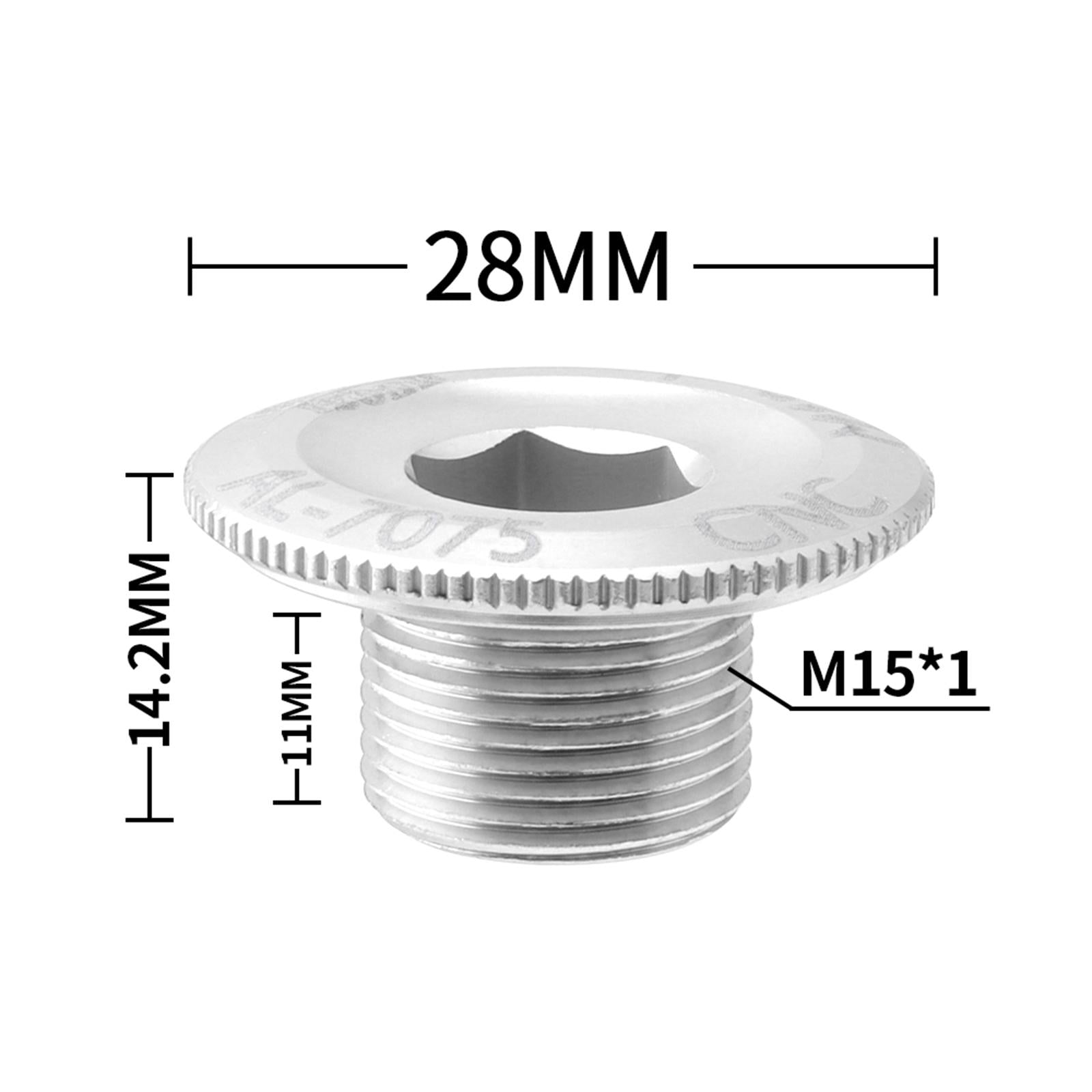 3xBicycle Crank Cover Aluminum Alloy Arm Bike Crankset Bolt for Road Bikes BMX Argent