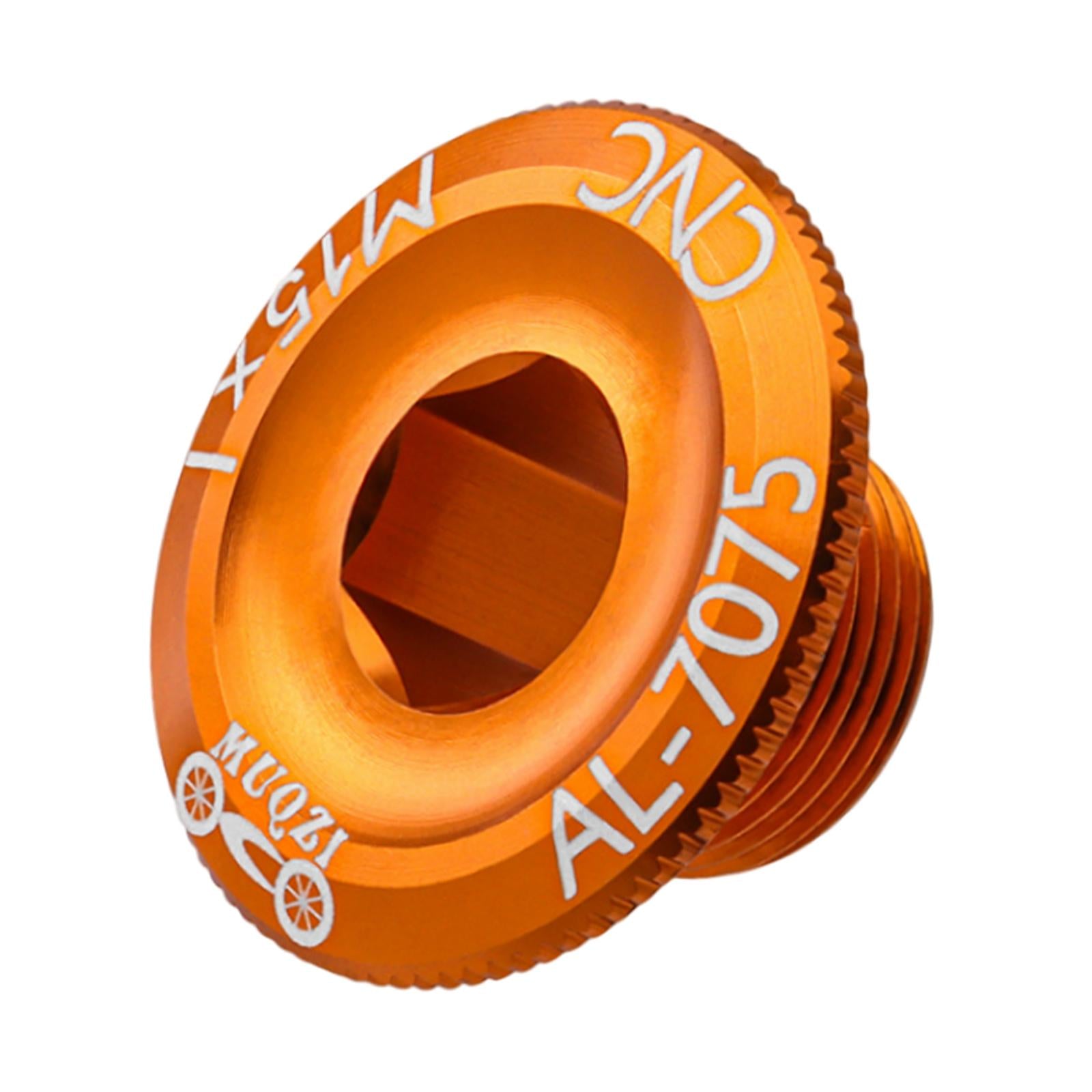 4xBicycle Crank Cover Aluminum Alloy Arm Bike Crankset Bolt for Road Bikes BMX Orange