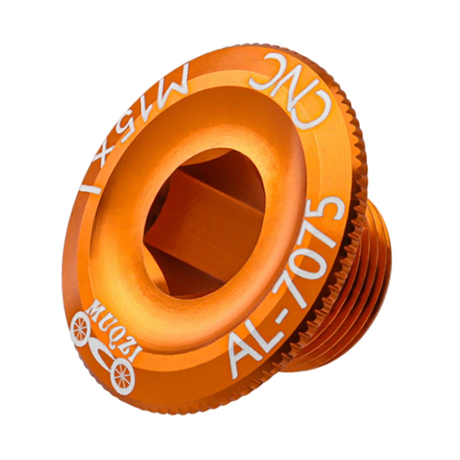 4xBicycle Crank Cover Aluminum Alloy Arm Bike Crankset Bolt for Road Bikes BMX Orange