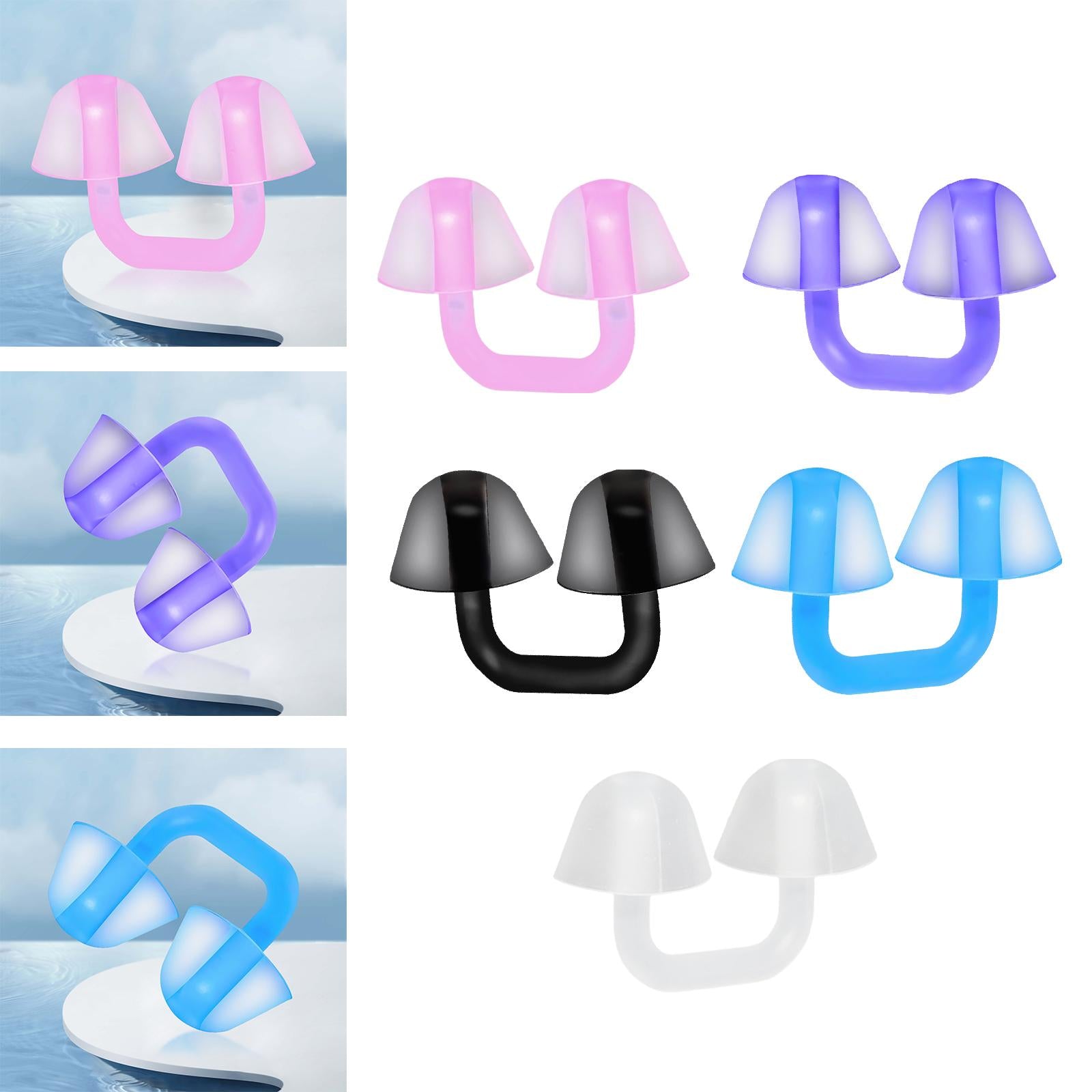 3xSwimming Noses Plug Trainer Aid Swim Nose Clip for Children Surfing Unisex