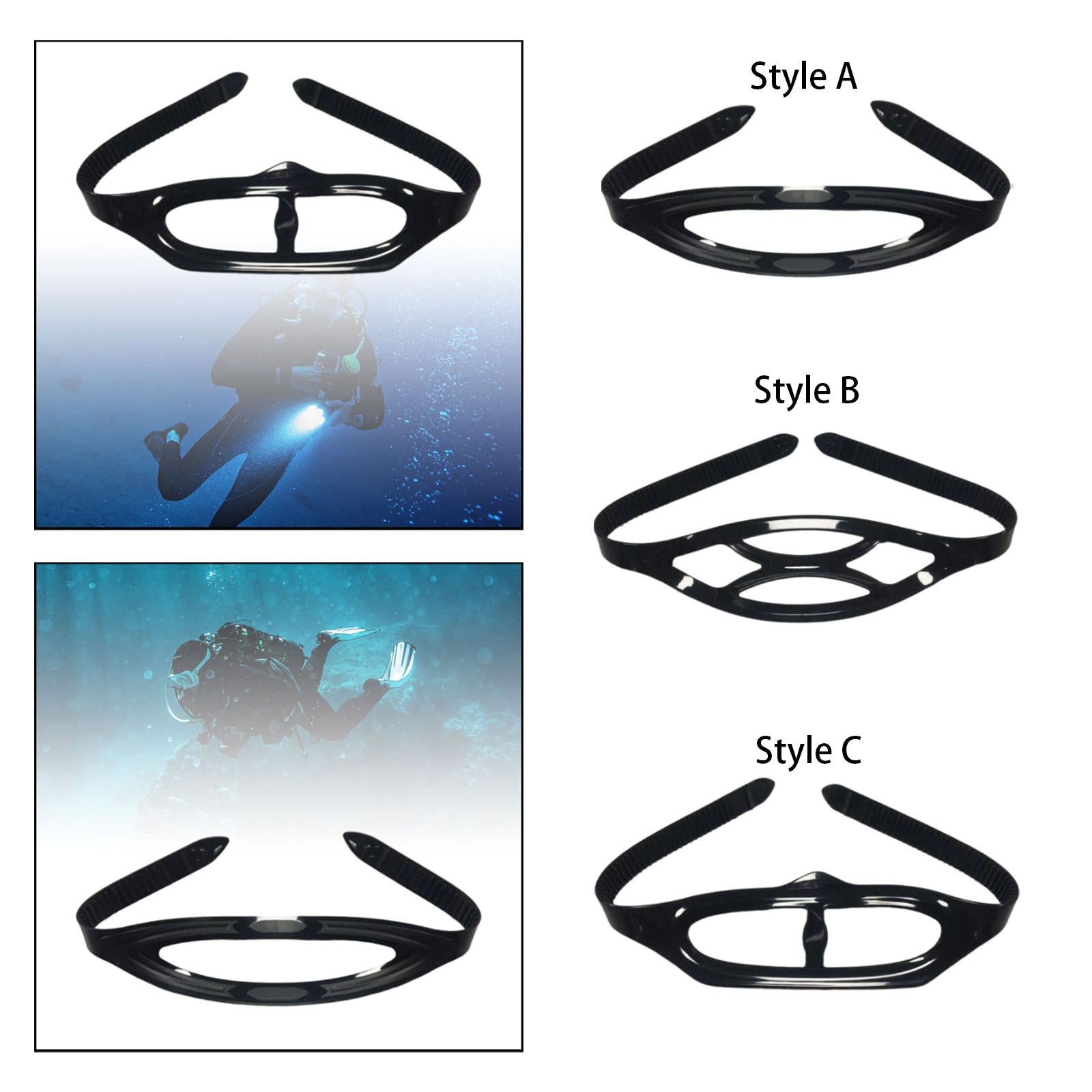 4xDiving Mask Strap Replacement Comfort Silicone Flexible Diving Goggles Strap Style A