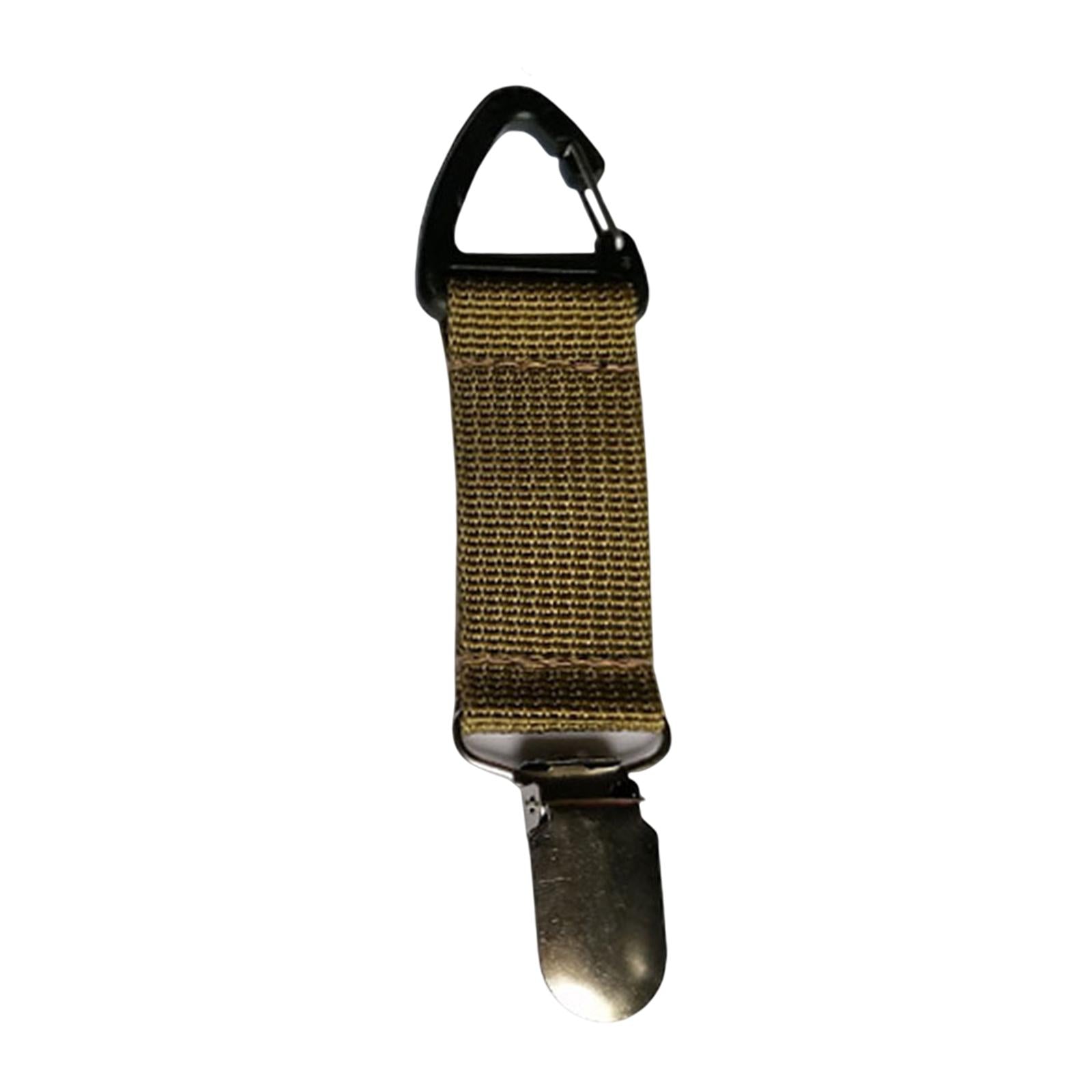 2xHat Clip for Travel Bag Hands Free Duckbill Hat Clip for Totes Luggage Purse Khaki