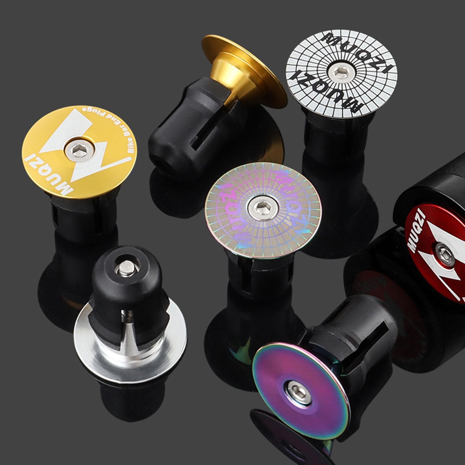 3x2x Bike Handle Bar Plugs Cap Bikes Bar End Plugs for BMX Cycling Most Bicycle Black No Mark