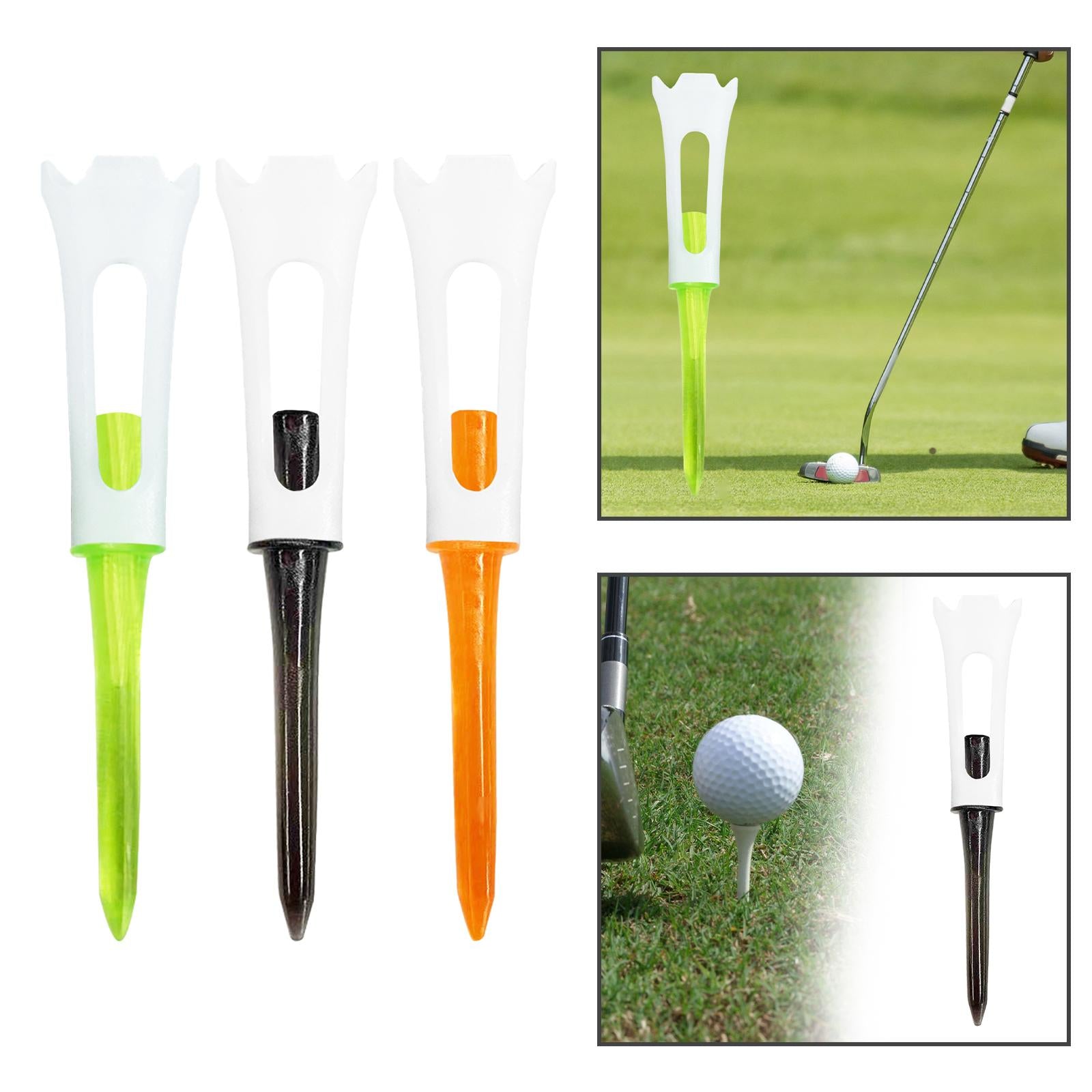 4xGolf Tee Ball Stand Golf Training Sturdy Stable Stronger Stand Golf Ball Tee Green