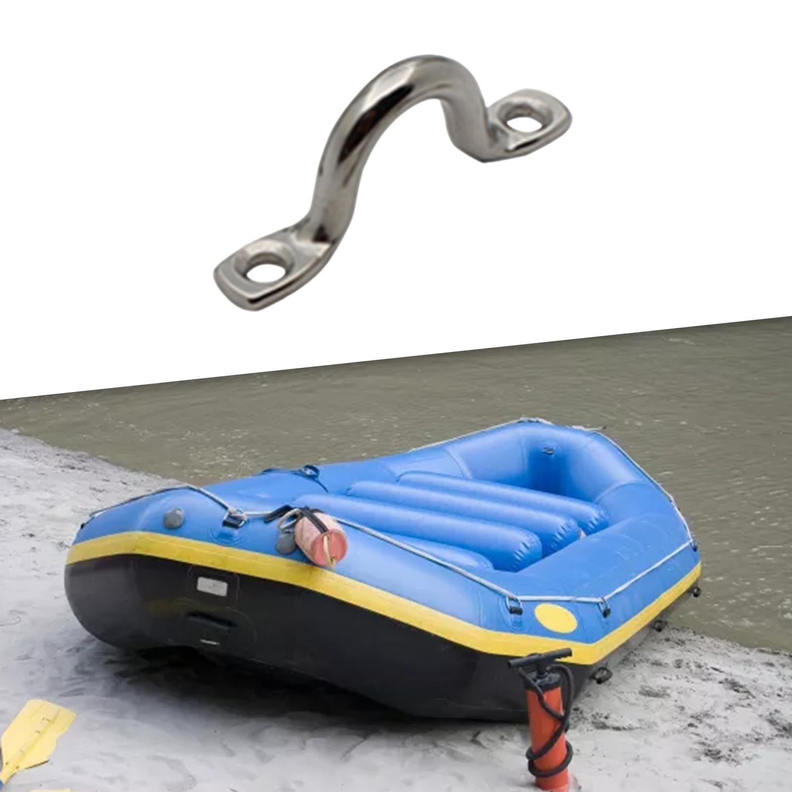 3xBoat Top Pad Eye Stainless Steel Bungee Deck Loops Tie Down for Boats Kayaks 6MM