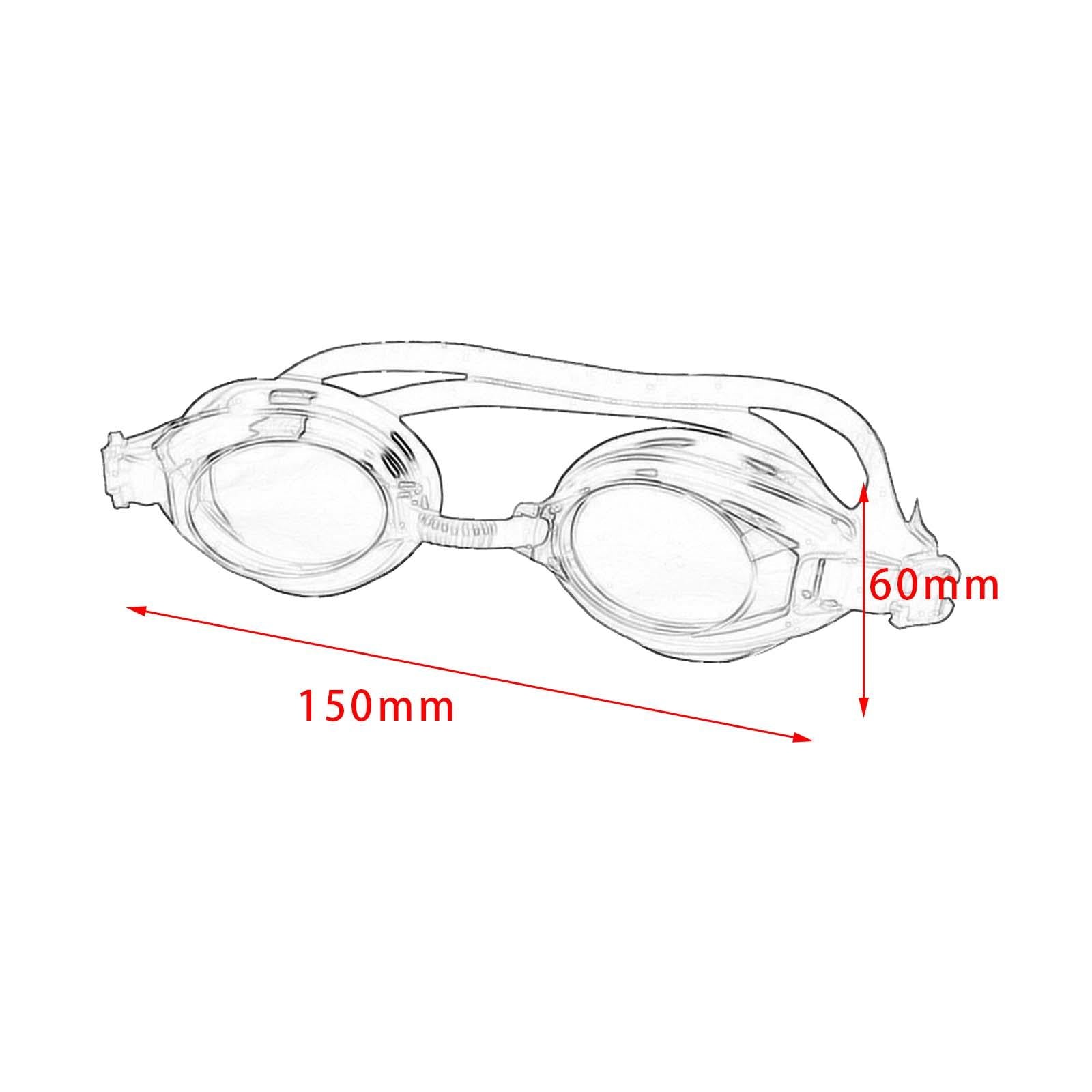 2xSwimming Goggles Adult Soft Silicone Strap Comfortable Anti Fog Swim Goggles Black