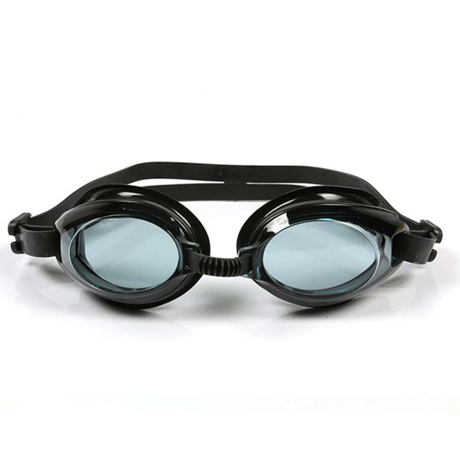 3xSwimming Goggles Adult Soft Silicone Strap Comfortable Anti Fog Swim Goggles Black