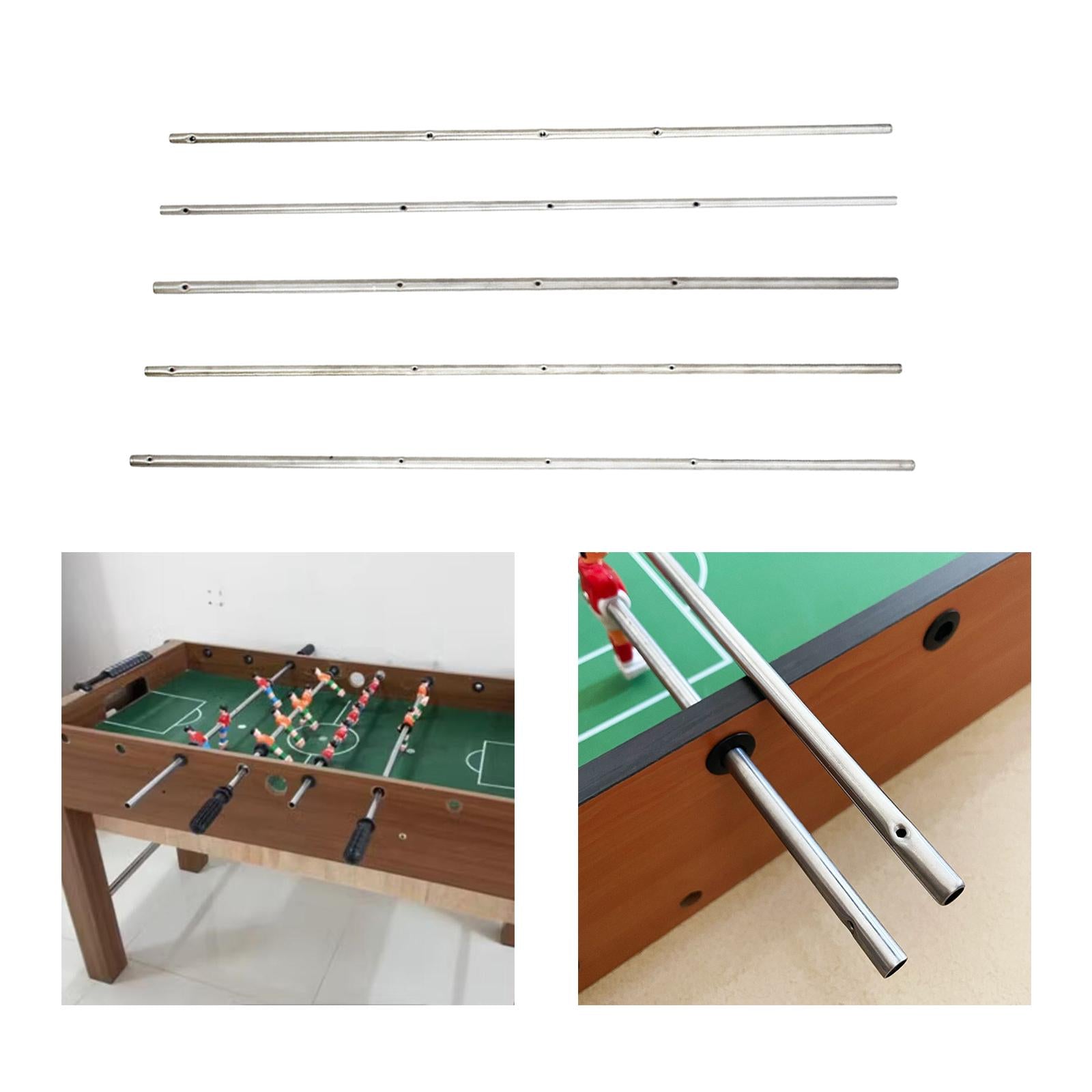2xSteel Rods Family Adult Kids Arcades Table Soccer Machine Foosball Table Rod 38.5cm Dia 6mm