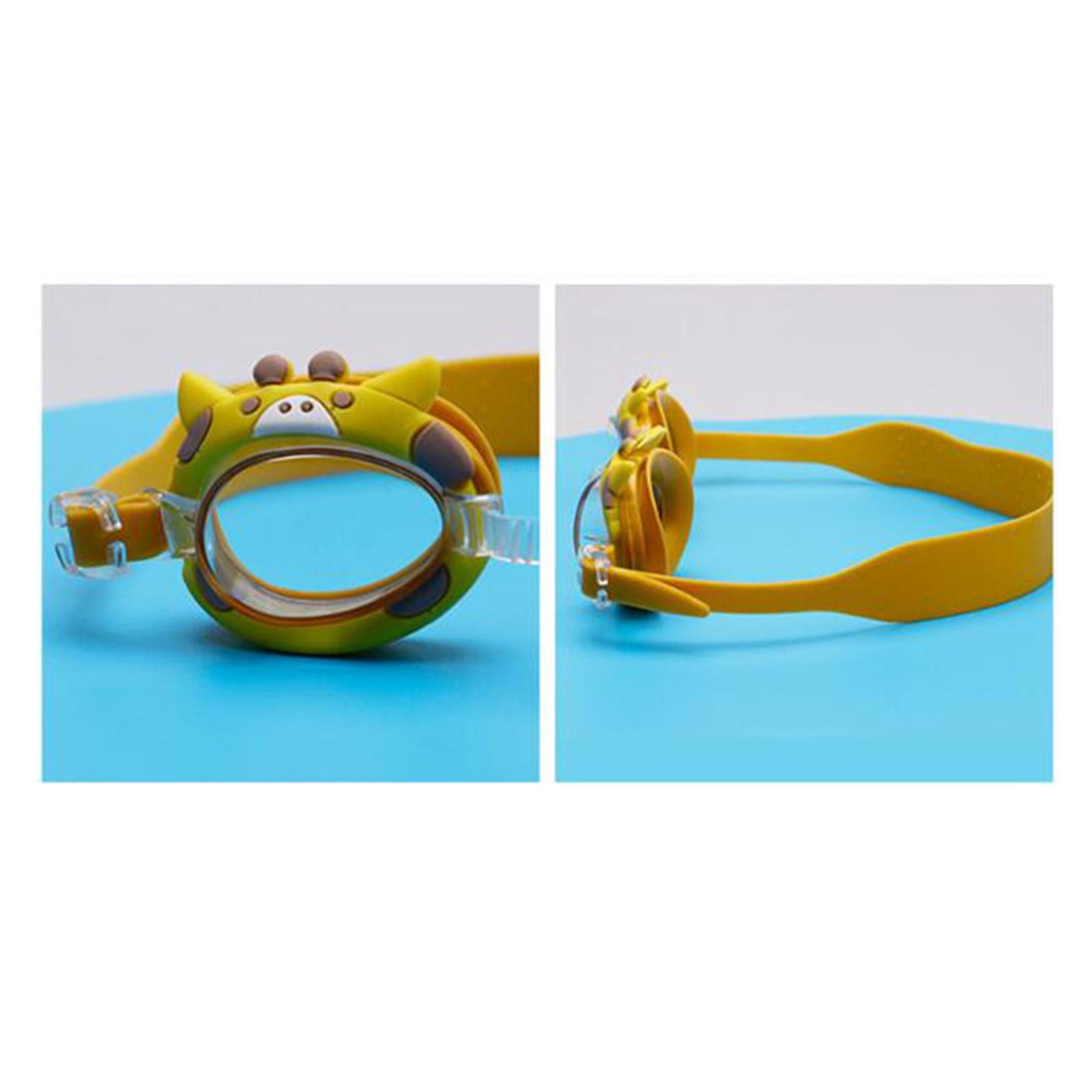 2xSwimming Goggles Teenager Child 2-12 Years Old Fashion Swim Goggles for Kids Fawn