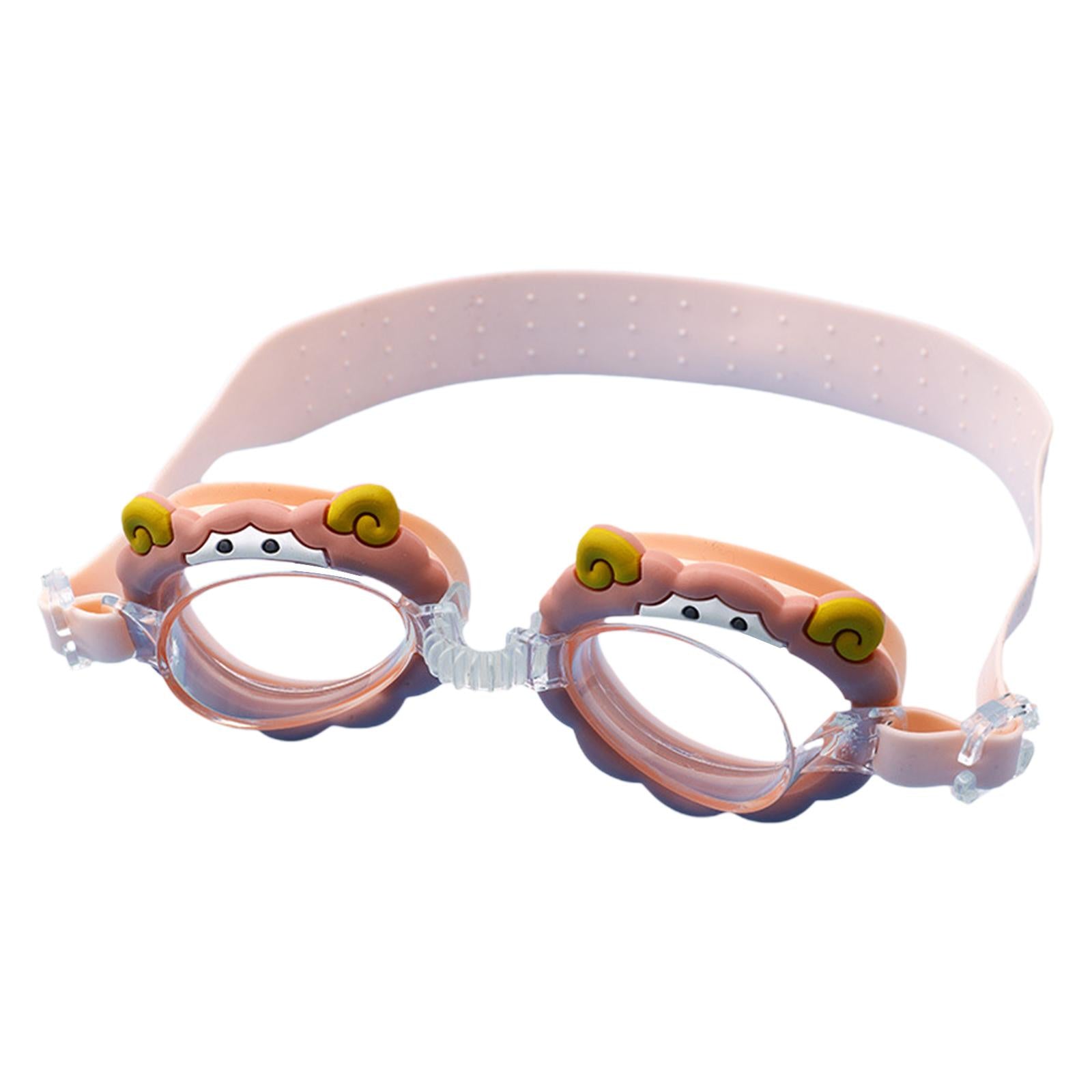 2xSwimming Goggles Teenager Child 2-12 Years Old Fashion Swim Goggles for Kids Lamb