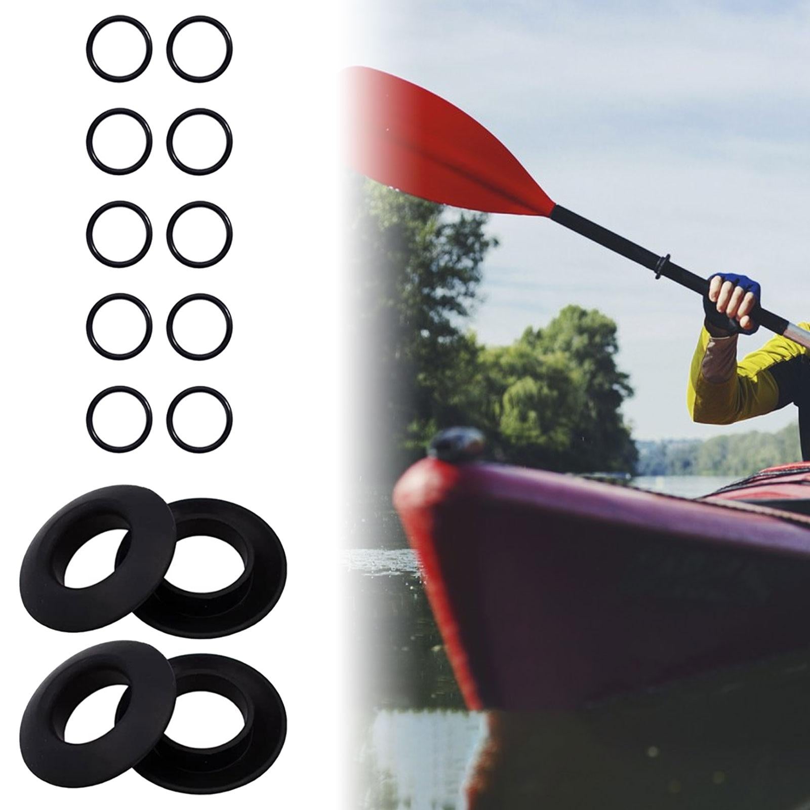 3x4x Kayak Paddle Drip Rings PVC Water Retaining Rings for Canoe Rafting Kayak