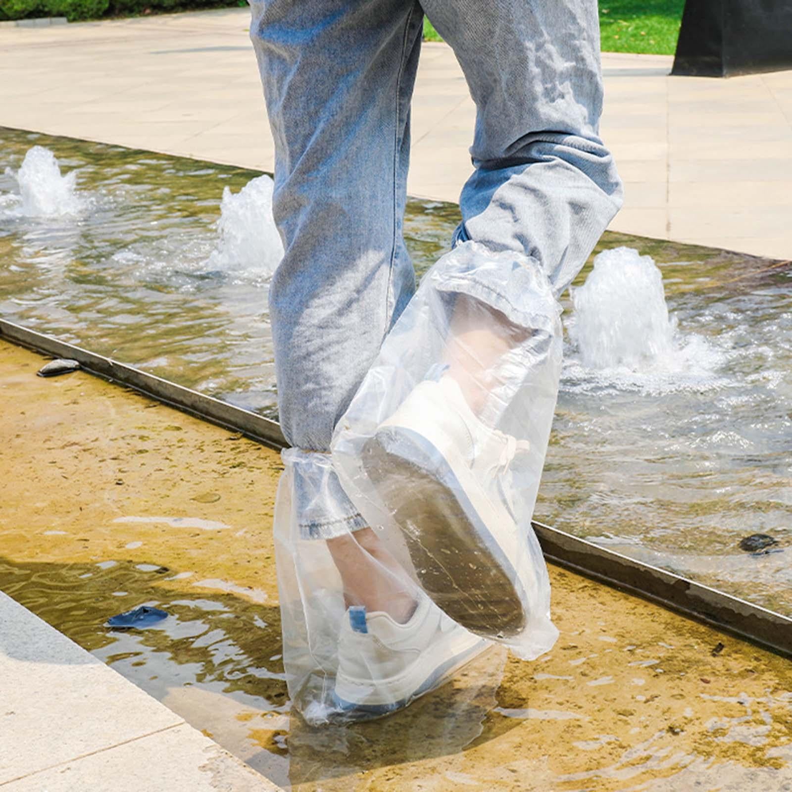 5x1PC Disposable Shoe Cover Waterproof Rainy Day Use Clear Rain Boots Cover