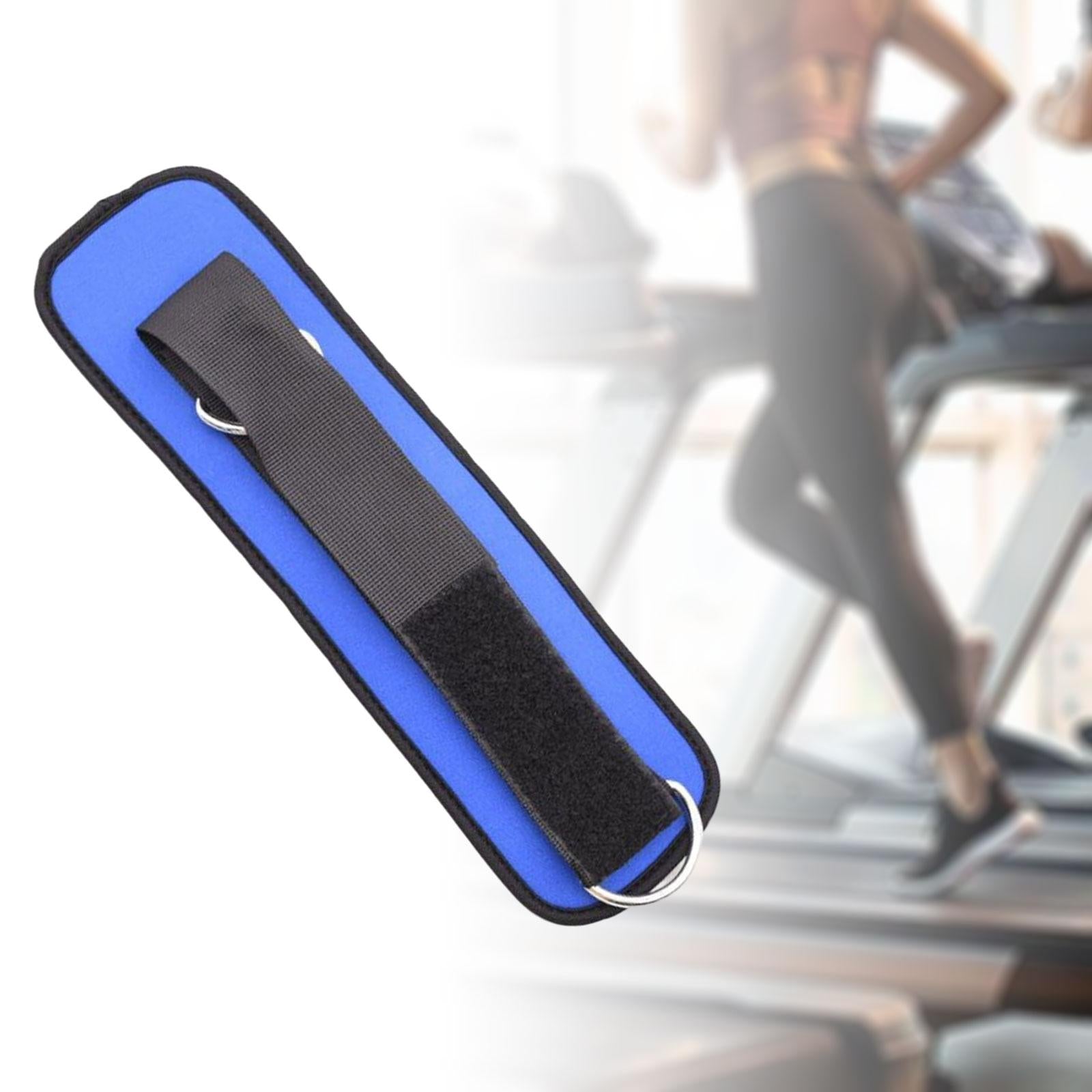 3xAnkle Strap Adjustable Workout Lower Body Exercises Ankle Cuff for Kickbacks Dual Rings Blue