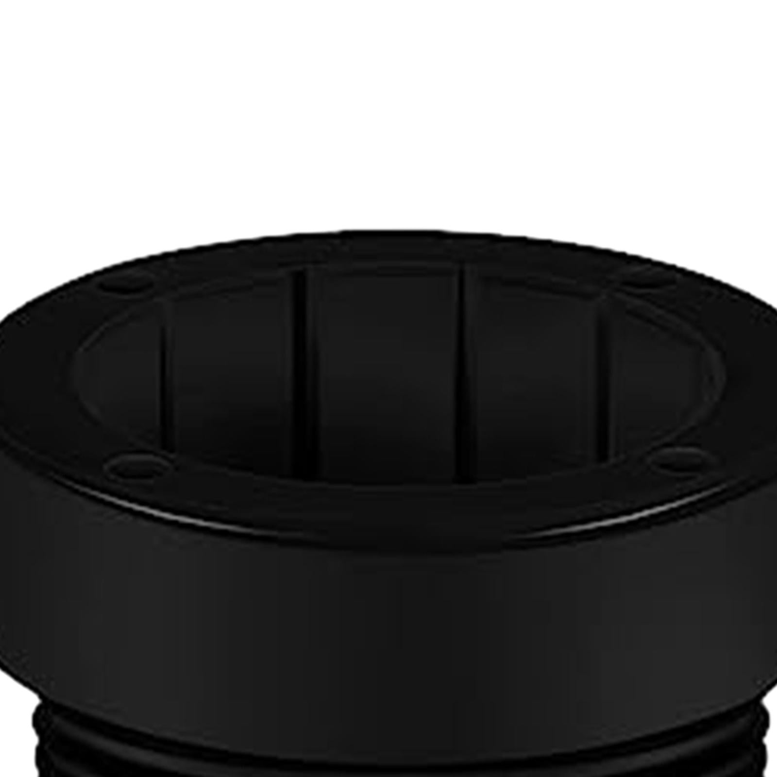 2xPool Umbrella Adapter Insert Swimming Pool Umbrellas Umbrella Sleeve Adapter Black 1pcs