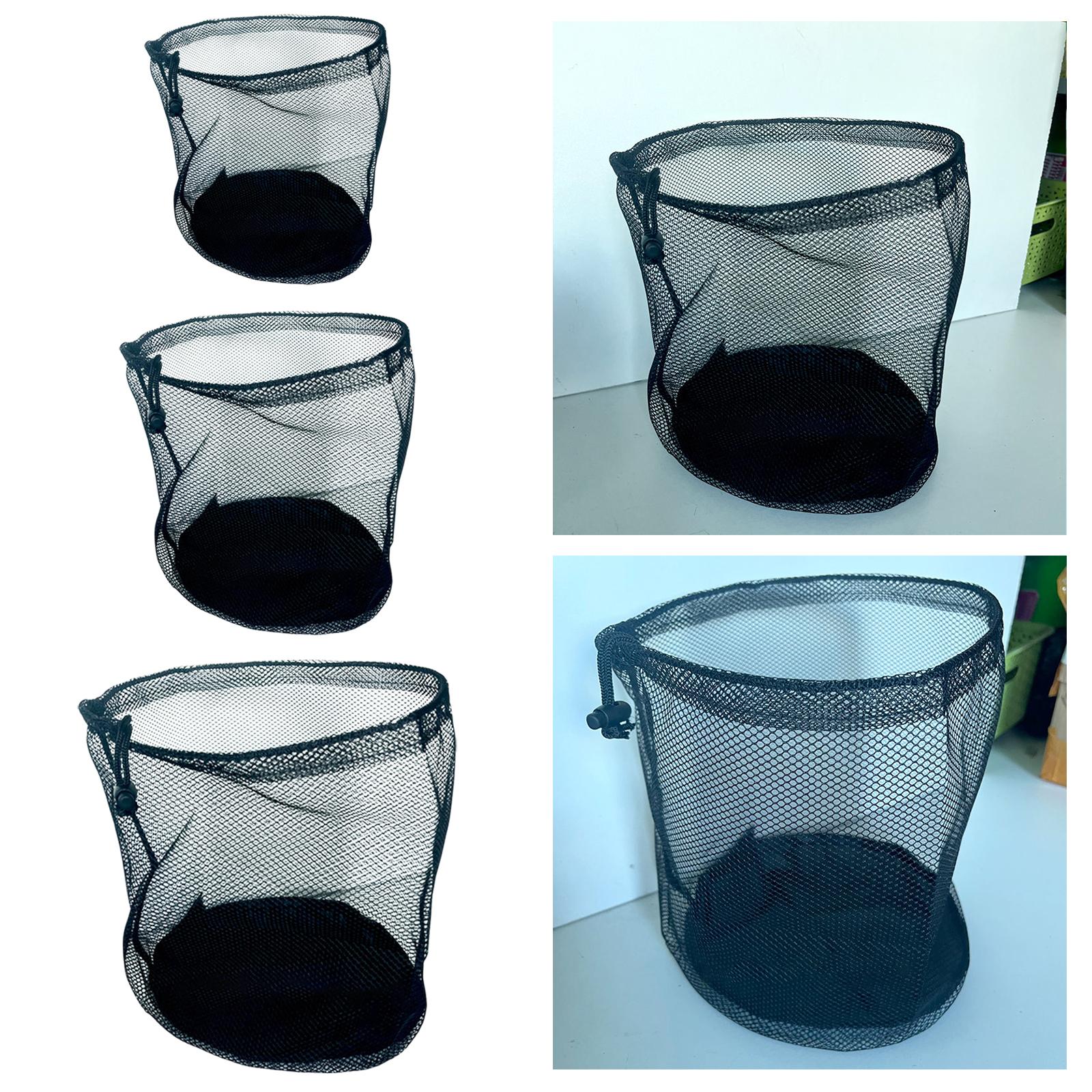 3xMesh Sports Ball Bag Mesh Soccer Ball Bag for Basketball Volleyball Toy Ball 30cmx40cm
