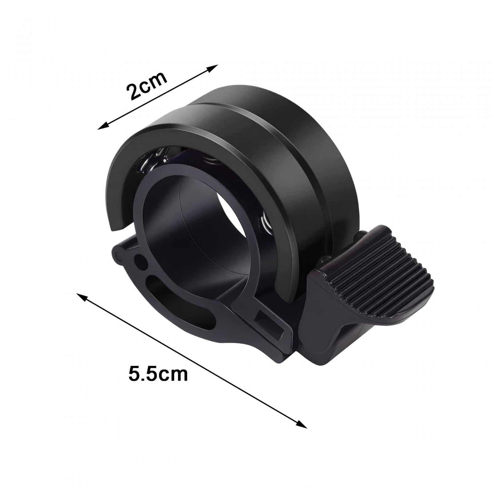 2xBike Bell Small Bicycle Warning Bell Waterproof Loud Sound Cycle Accessories Black