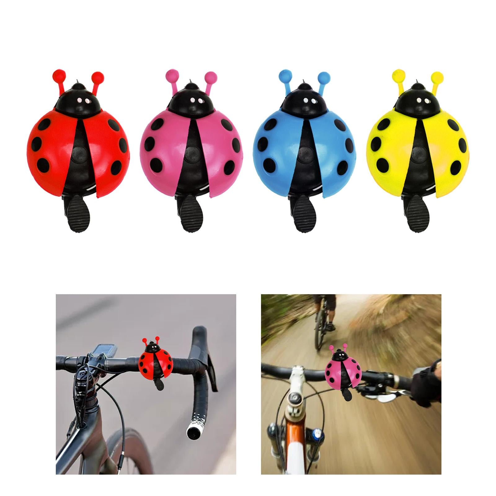 4xKids Bike Bell Cute Children Bike Bell Handlebar Decoration Road Bicycle Red