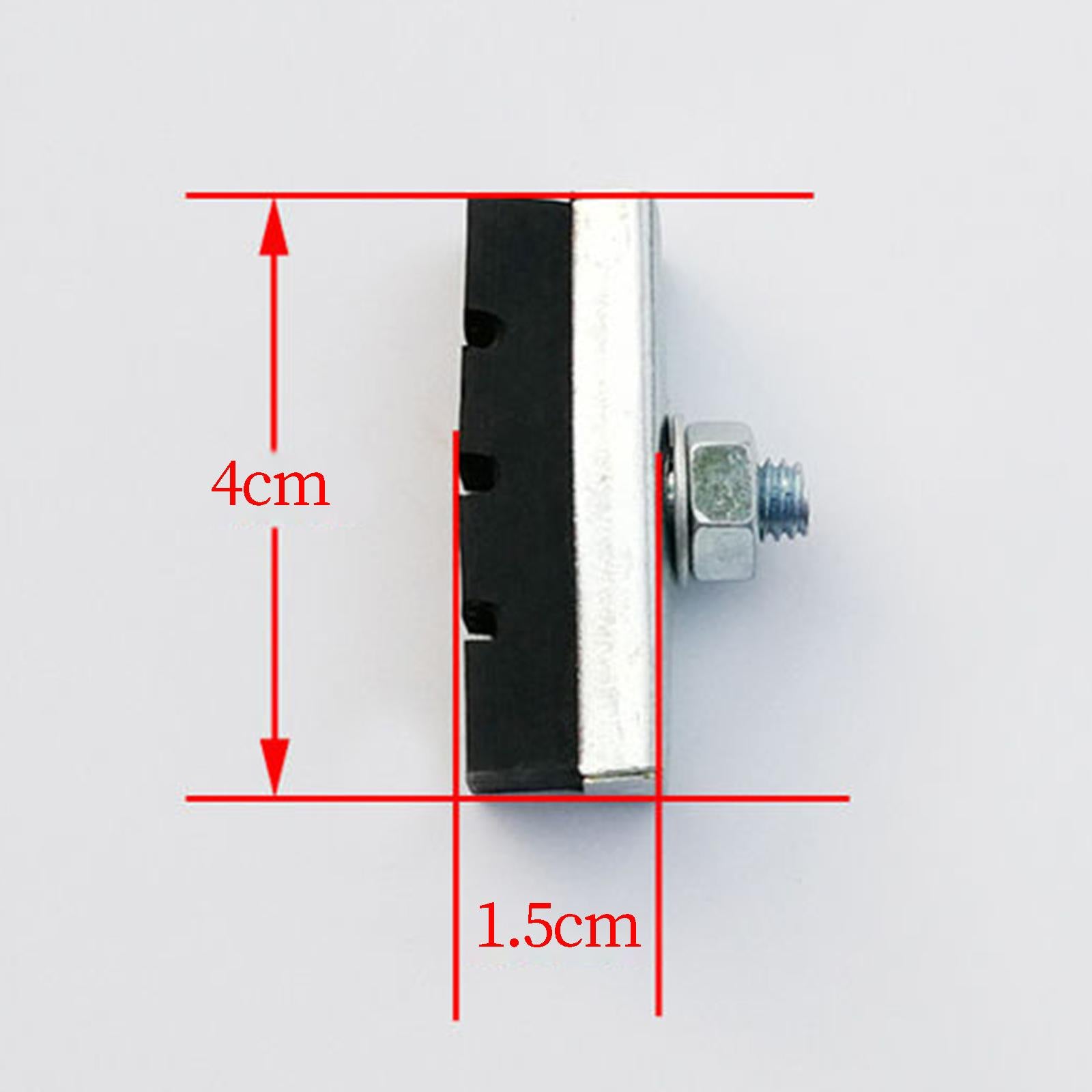 4x2Pcs Bike Brake Block Set Rubber Simple Use Brake Pad for Bicycle Sport Bike