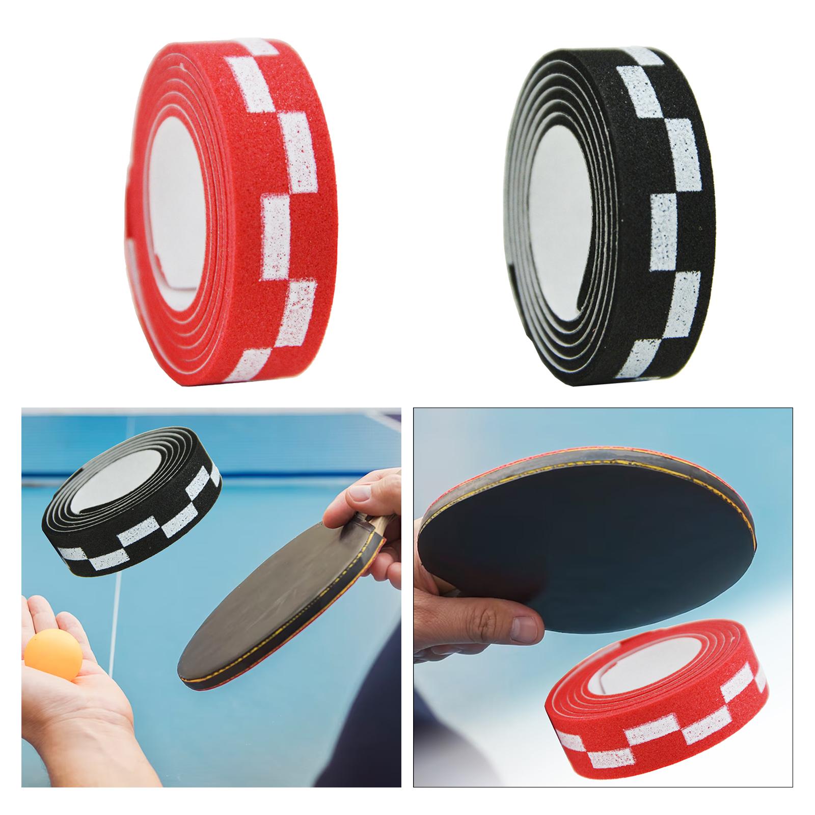 2xTable Tennis Racket Edge Tape Self Adhesive 10mm Pickleball Paddle Edge Tape Red