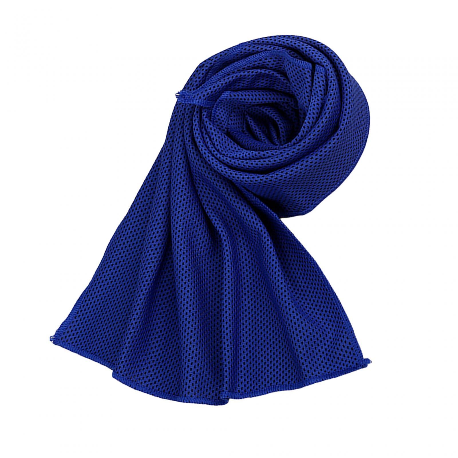 2xCooling Towel Breathable Fast Drying Ice Towel for Exercise Hot Weather dark blue