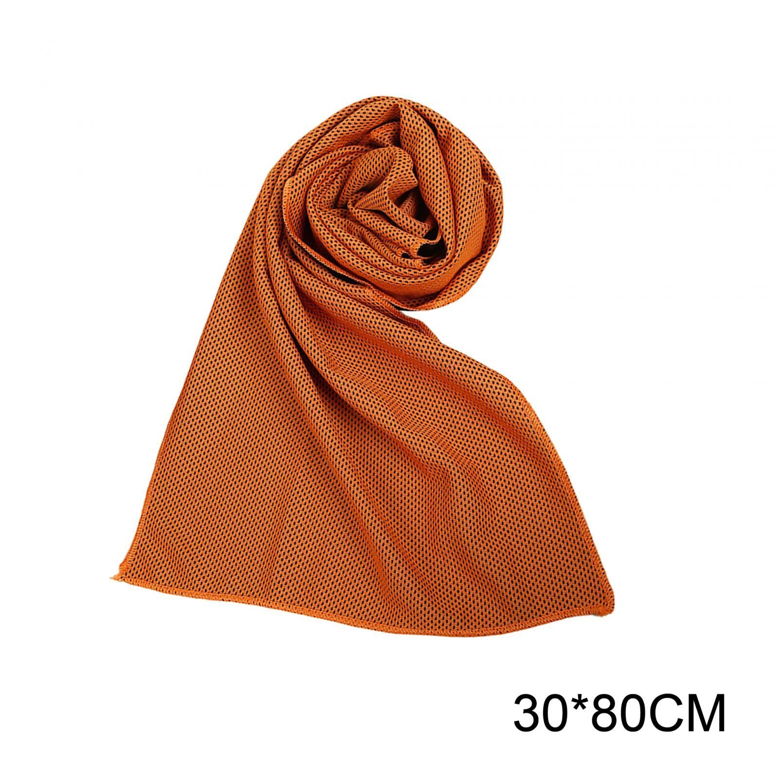 3xCooling Towel Breathable Fast Drying Ice Towel for Exercise Hot Weather orange