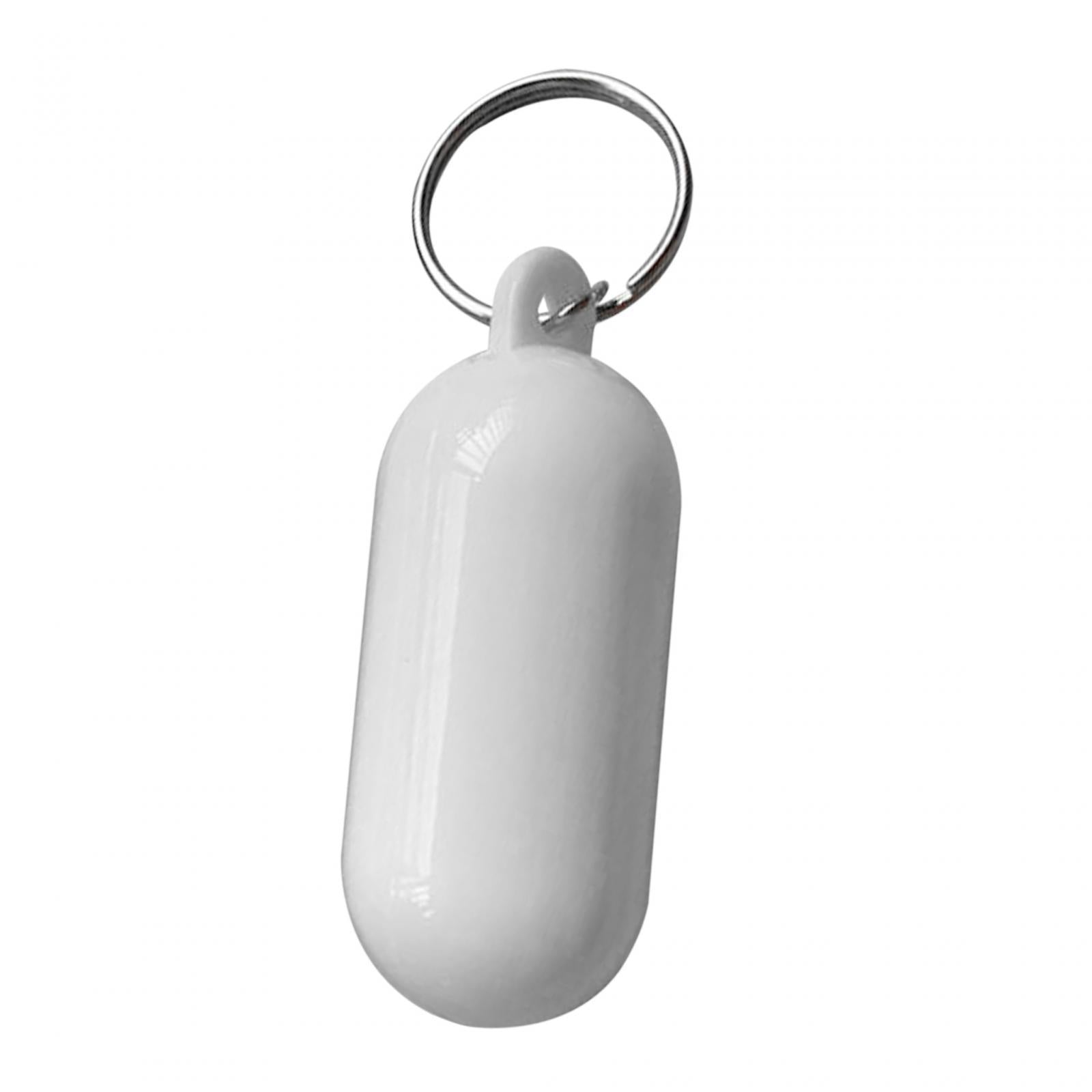 3xFloating Keychain Buoyant Key Chain for Outdoor Water Sports Rafting Fishing White