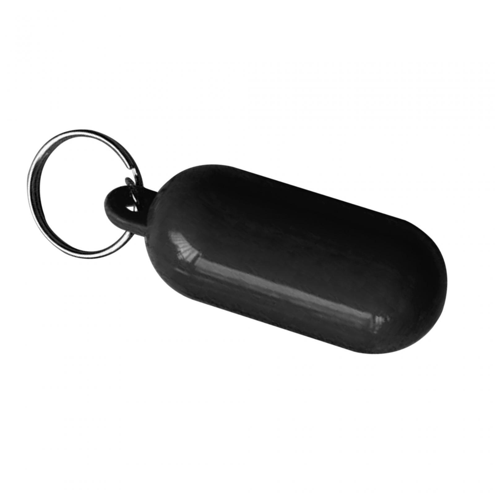4xFloating Keychain Buoyant Key Chain for Outdoor Water Sports Rafting Fishing Black