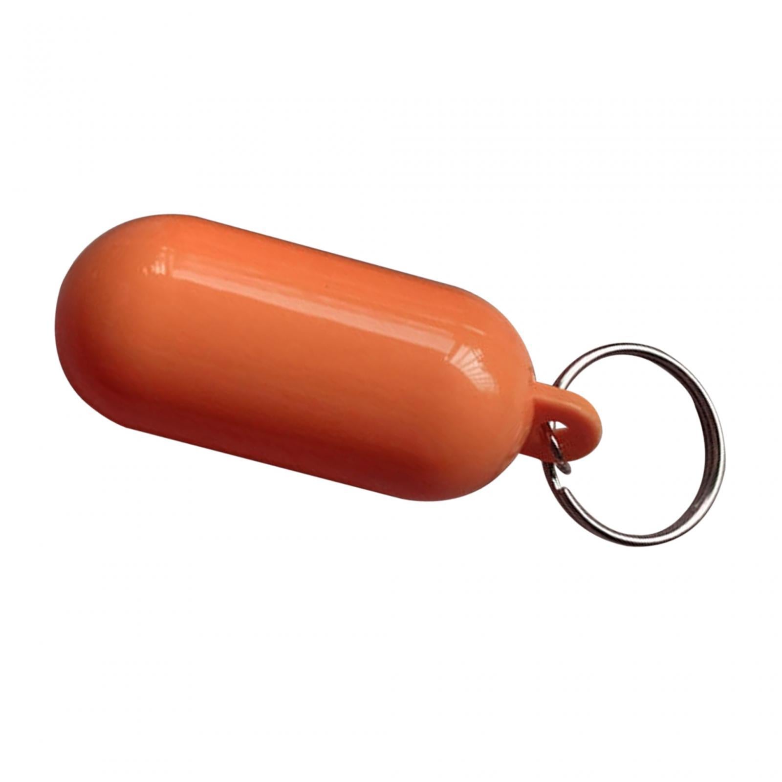 4xFloating Keychain Buoyant Key Chain for Outdoor Water Sports Rafting Fishing Orange