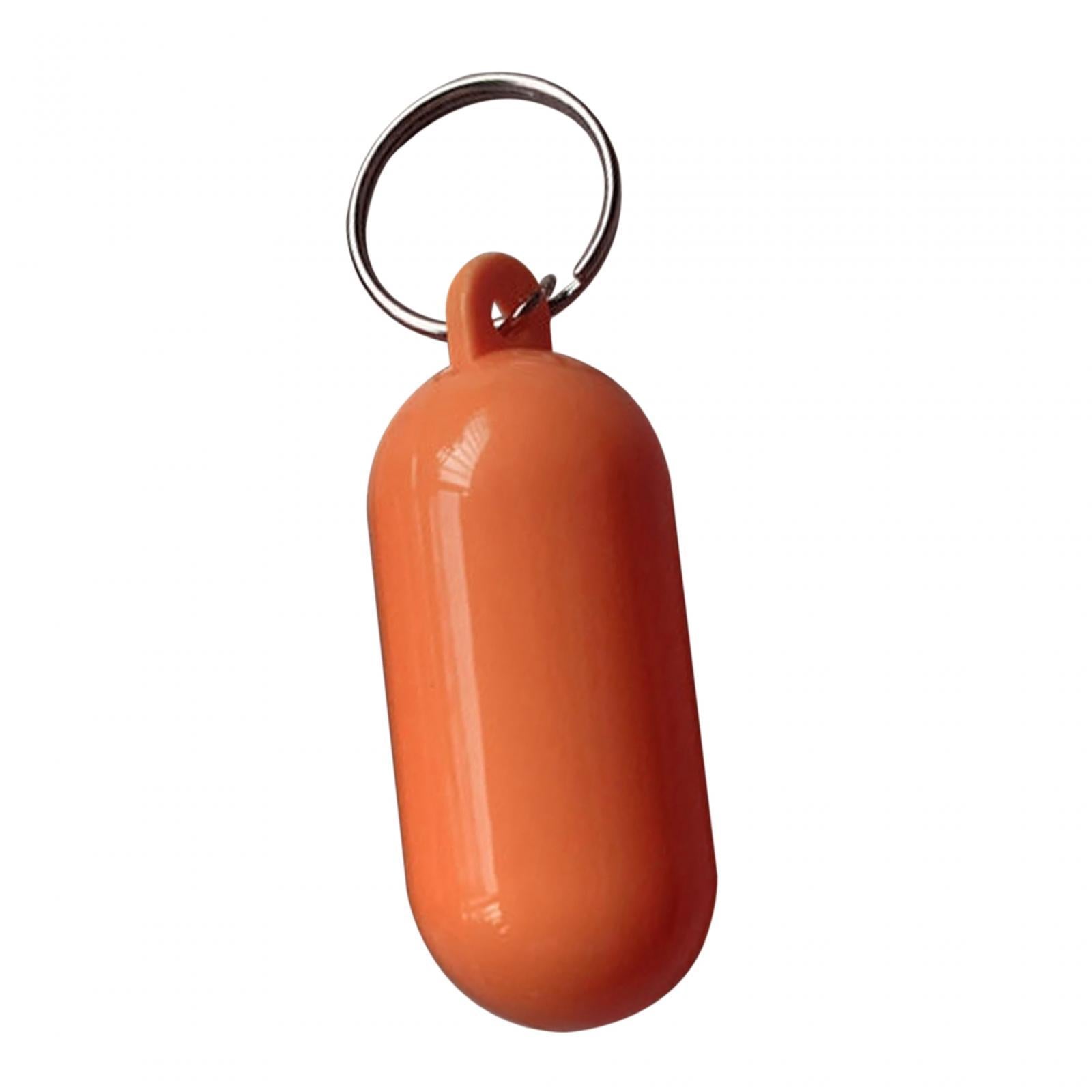 4xFloating Keychain Buoyant Key Chain for Outdoor Water Sports Rafting Fishing Orange