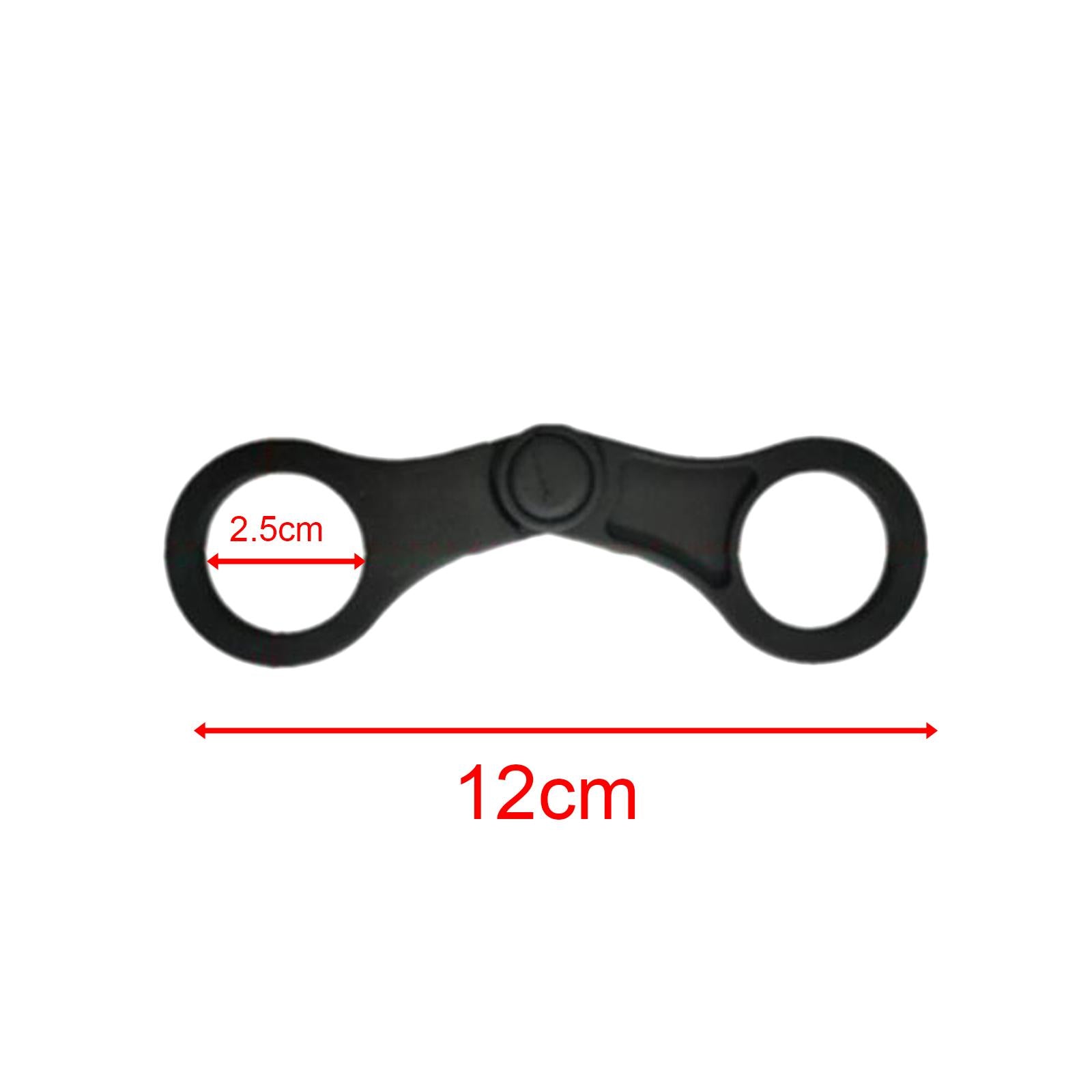 4xSnorkel Clip Replacement Portable Flexible Diving Soft Snorkel Keeper Unisex Black Color 8 Shaped