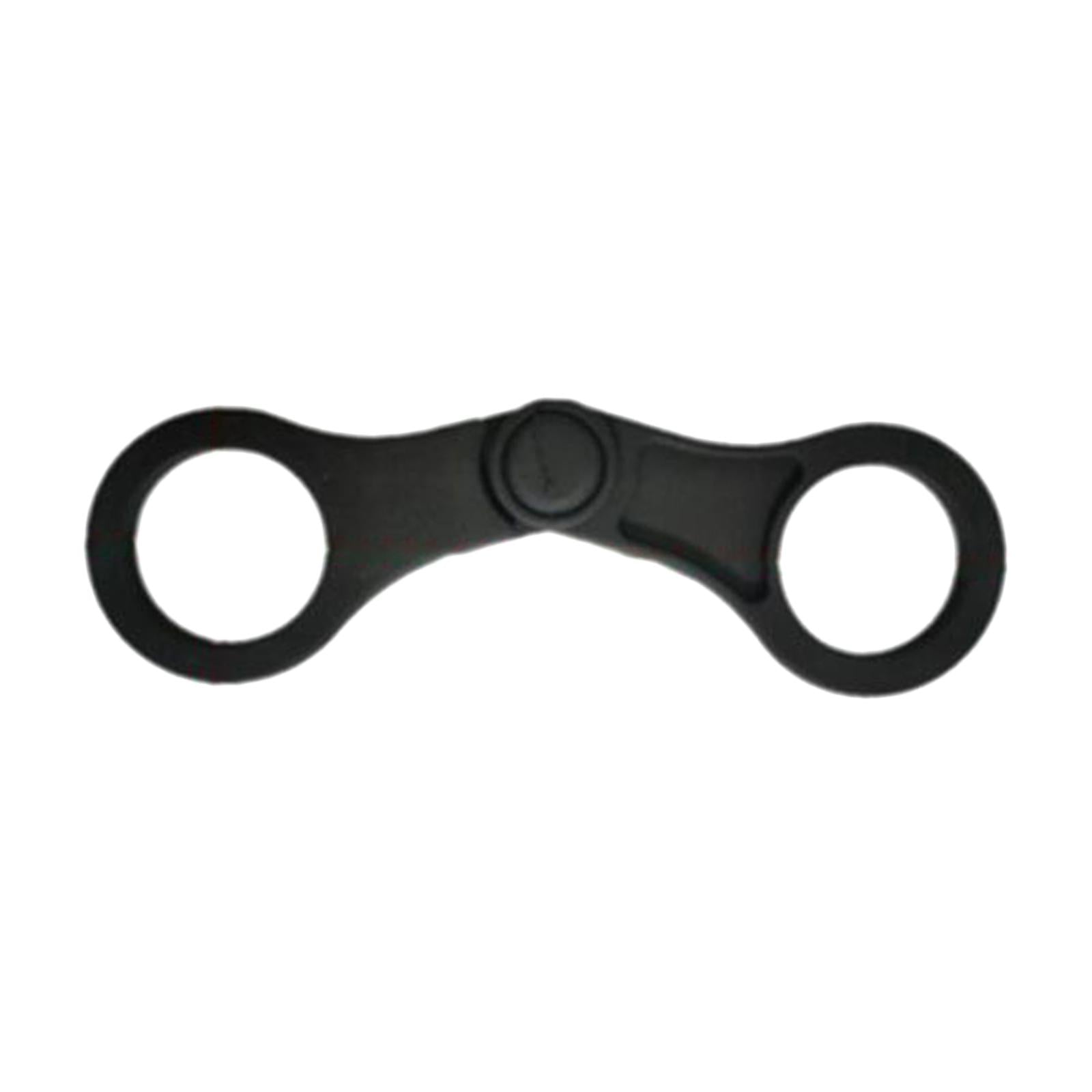 2xSnorkel Clip Replacement Portable Flexible Diving Soft Snorkel Keeper Unisex Black Color 8 Shaped