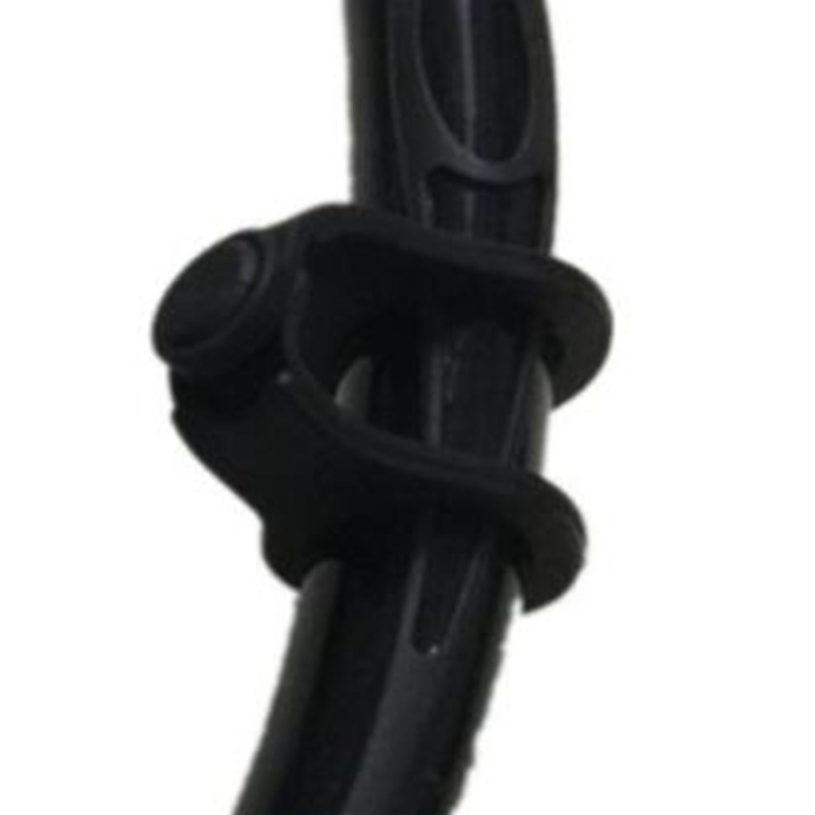 3xSnorkel Clip Replacement Portable Flexible Diving Soft Snorkel Keeper Unisex Black Color 8 Shaped