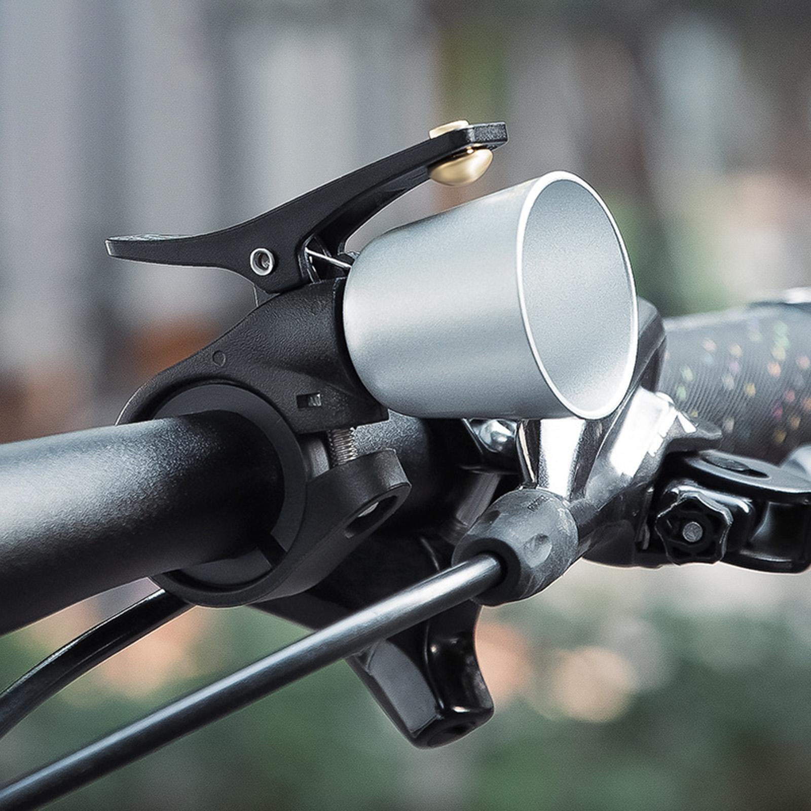 Mini Bike Bell Clear Sound for Kids Adults Bicycle Bell Riding Road Bike Silver