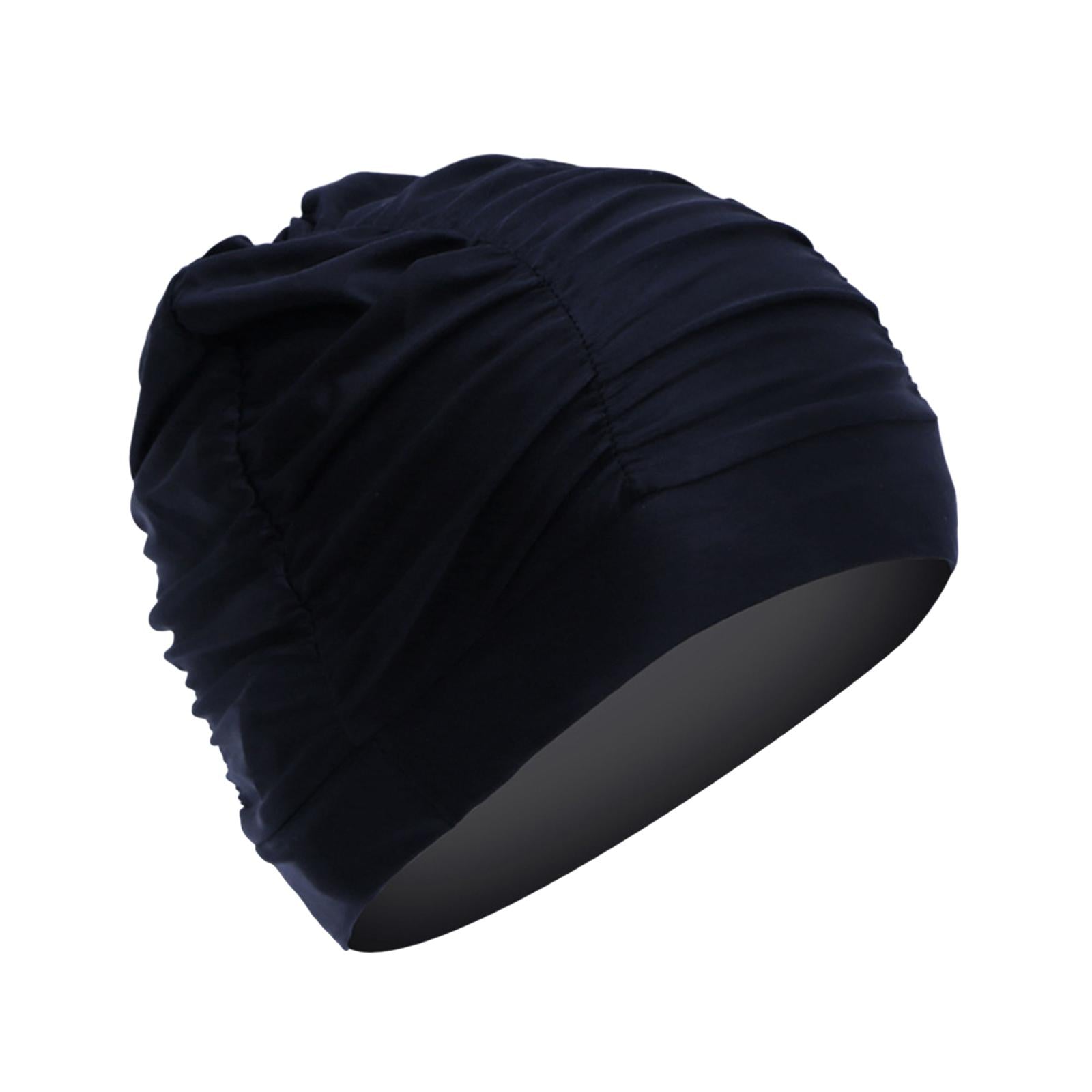 Swim Hat Swim Bathing Hat for Summer Beach Water Sport Surf Adults Black
