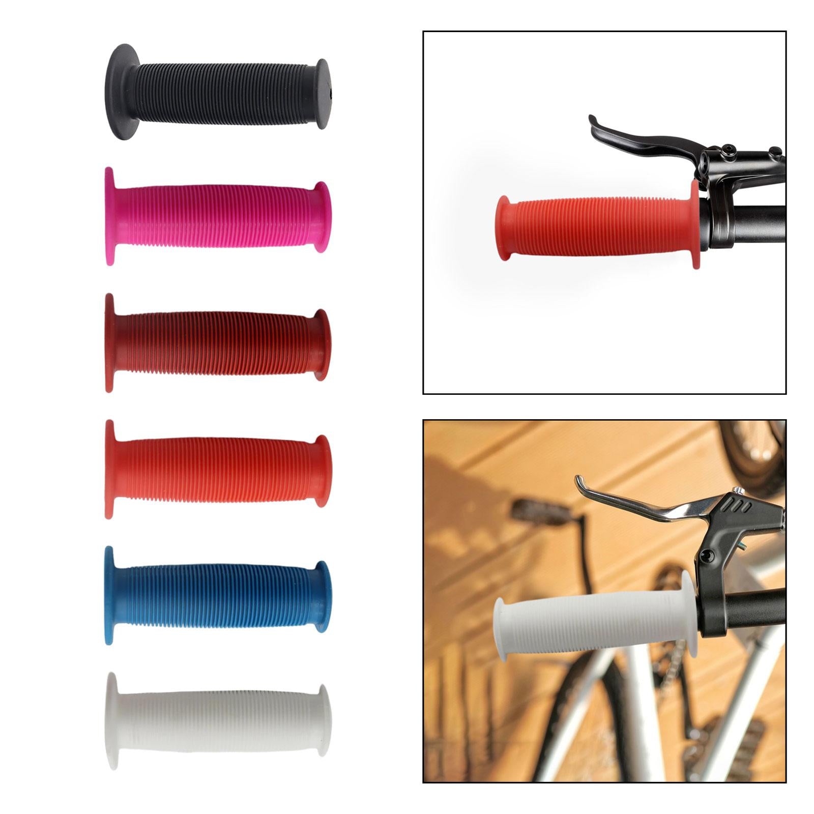3xBike Handlebar Grip Durable Bicycle Handle Grips for Biking Skateboard Bikes Black