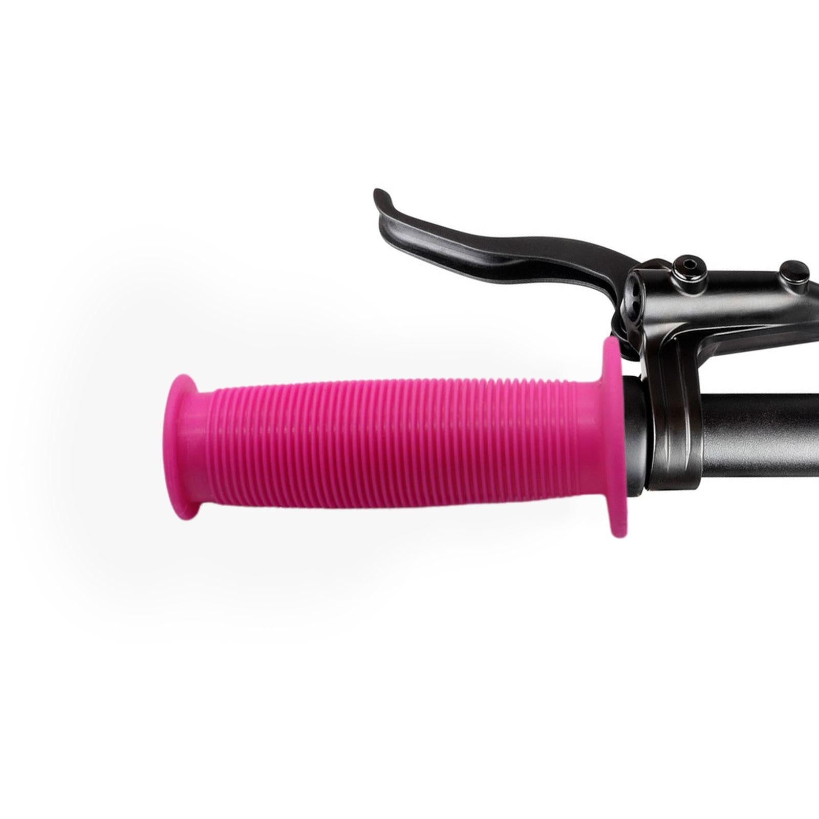 3xBike Handlebar Grip Durable Bicycle Handle Grips for Biking Skateboard Bikes Pink